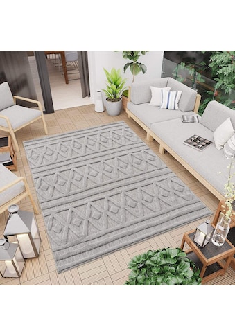 Carpet City Teppich »In-& Outdoorteppich Santorini 58538, 3D-Effekt, Raute-Optik«,... kaufen