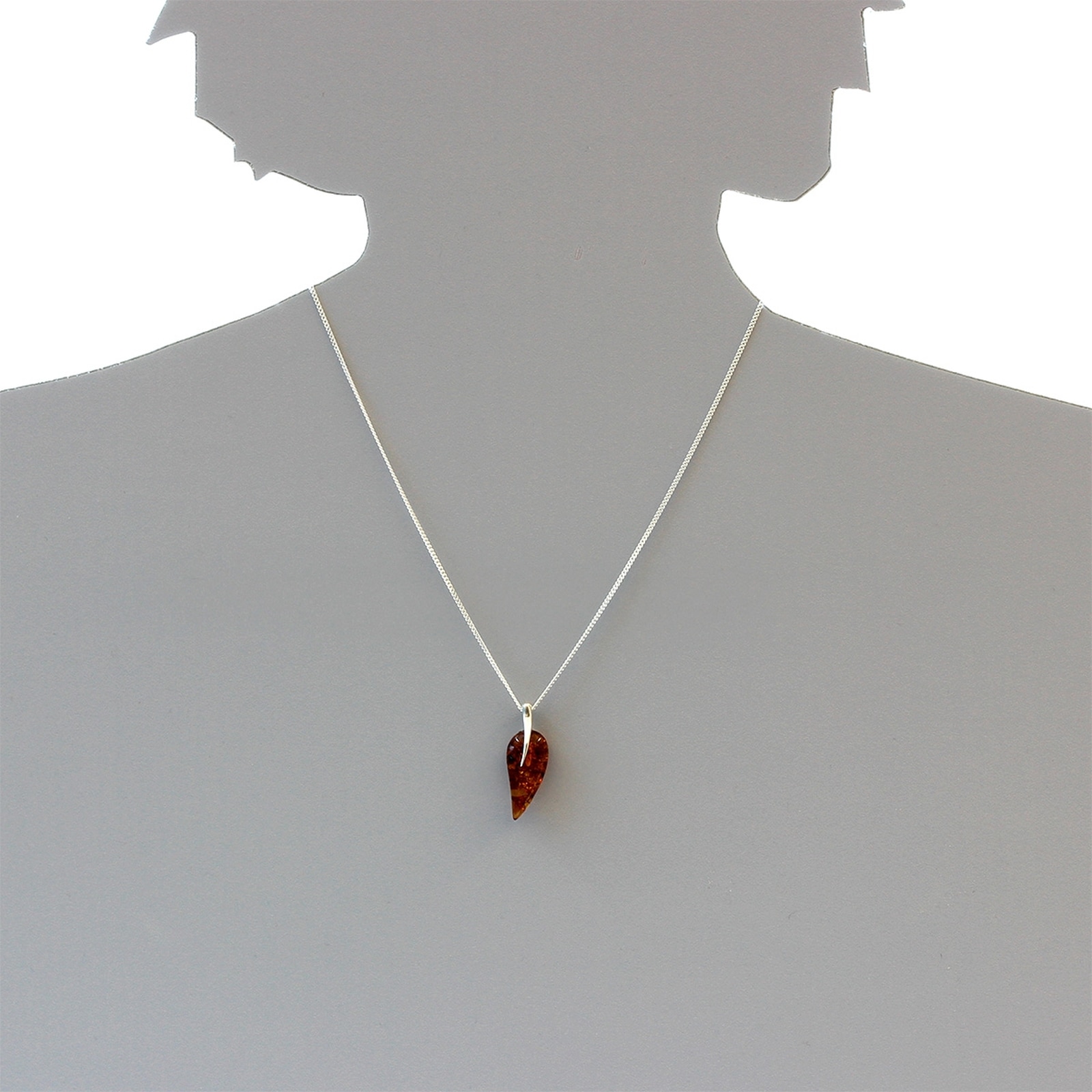 OSTSEE-SCHMUCK Kette mit Anhänger »- Lotti - Silber 925/000 - Bernstein«
