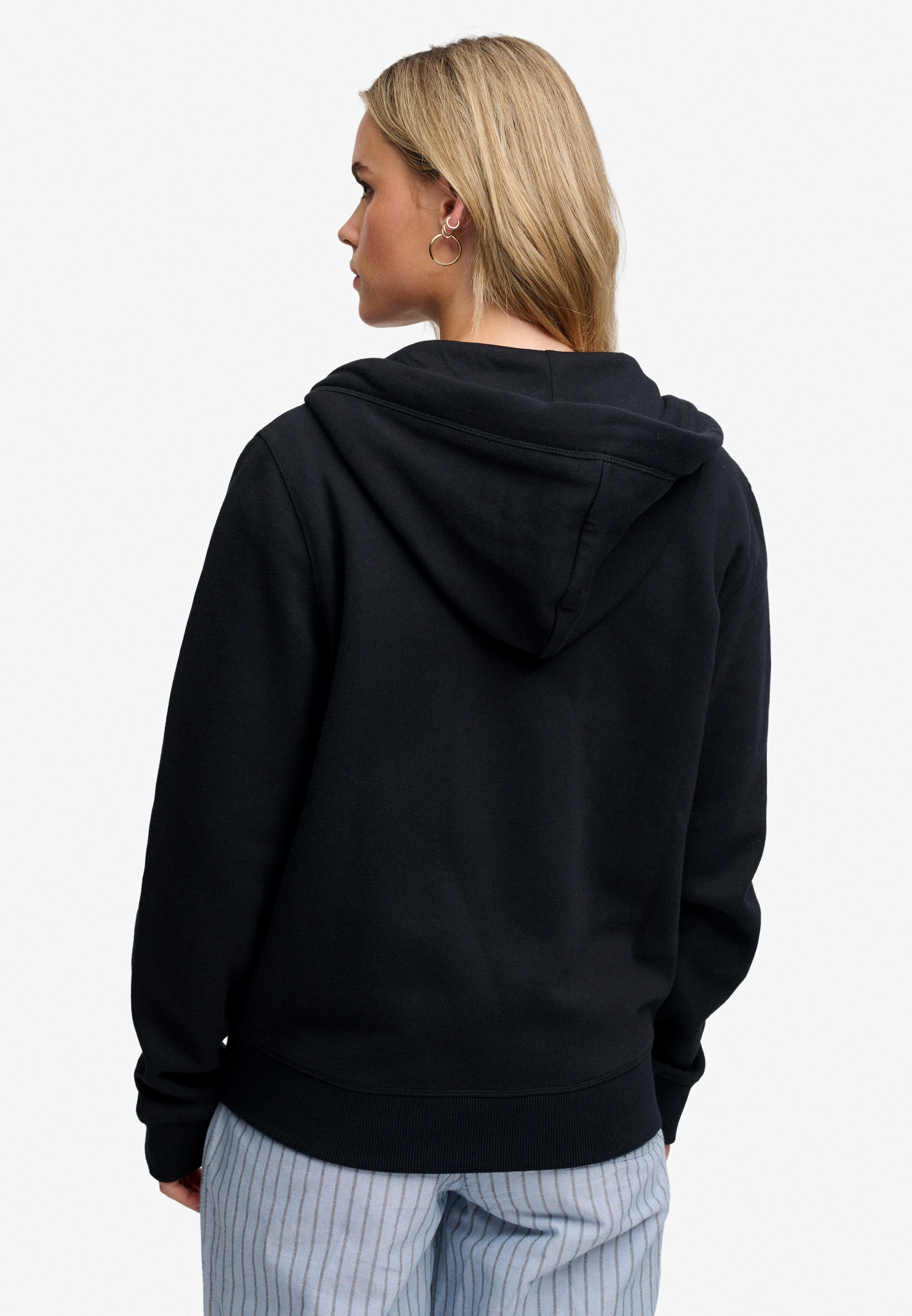 Superdry Kapuzensweatjacke »SIGNATURE EMB ZIPHOOD« Baumwollmischung, relaxed fit