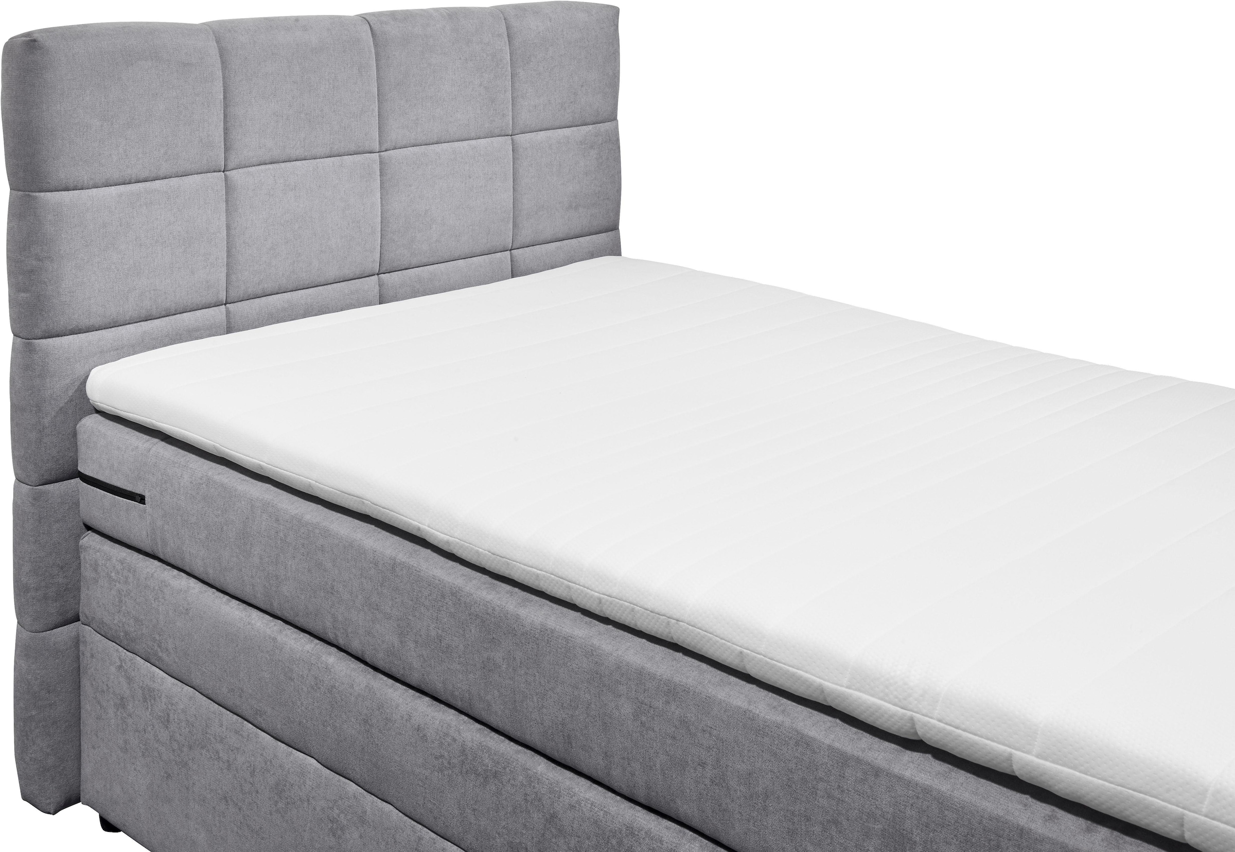 ED EXCITING DESIGN Boxspringbett »Tacoma«, inkl. Bettkasten und Topper