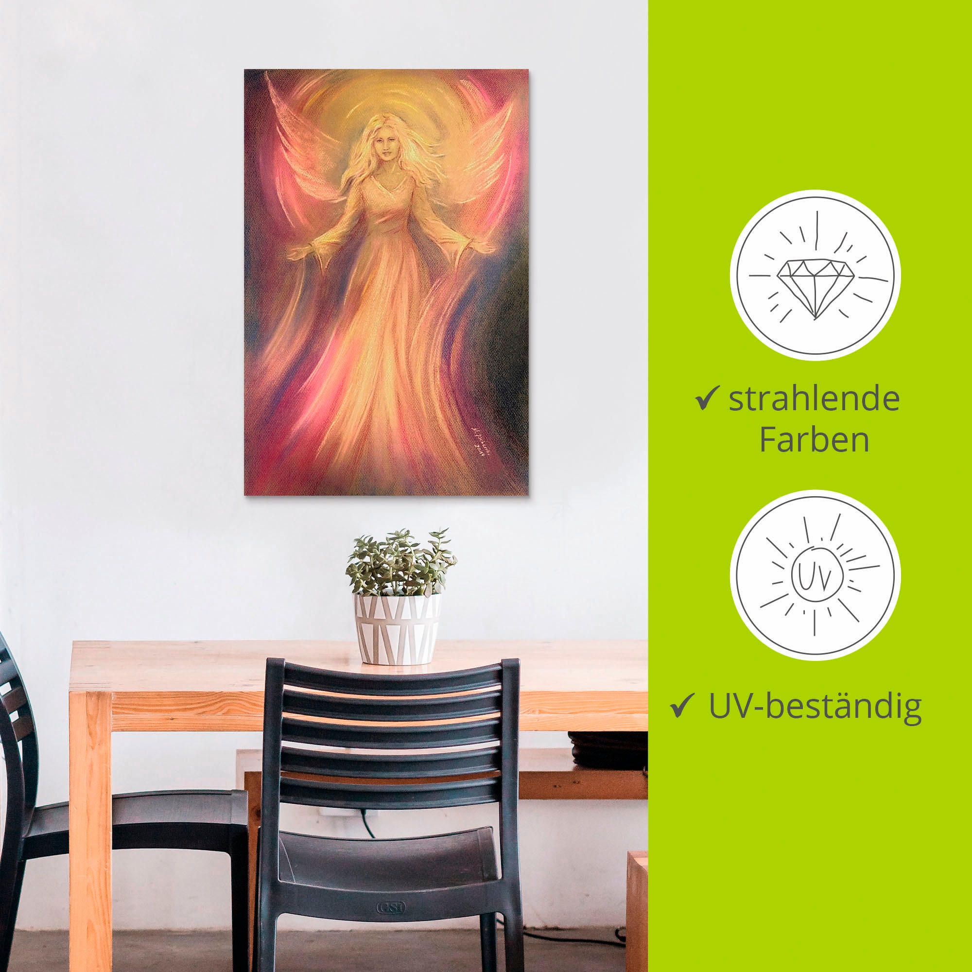 Artland Wandbild »Engel Licht Liebe - Spirituelle Malerei« Religion 1 Stk. tlg. als Alubild, Outdoorbild, Leinwandbild, Poster, Wandaufkleber