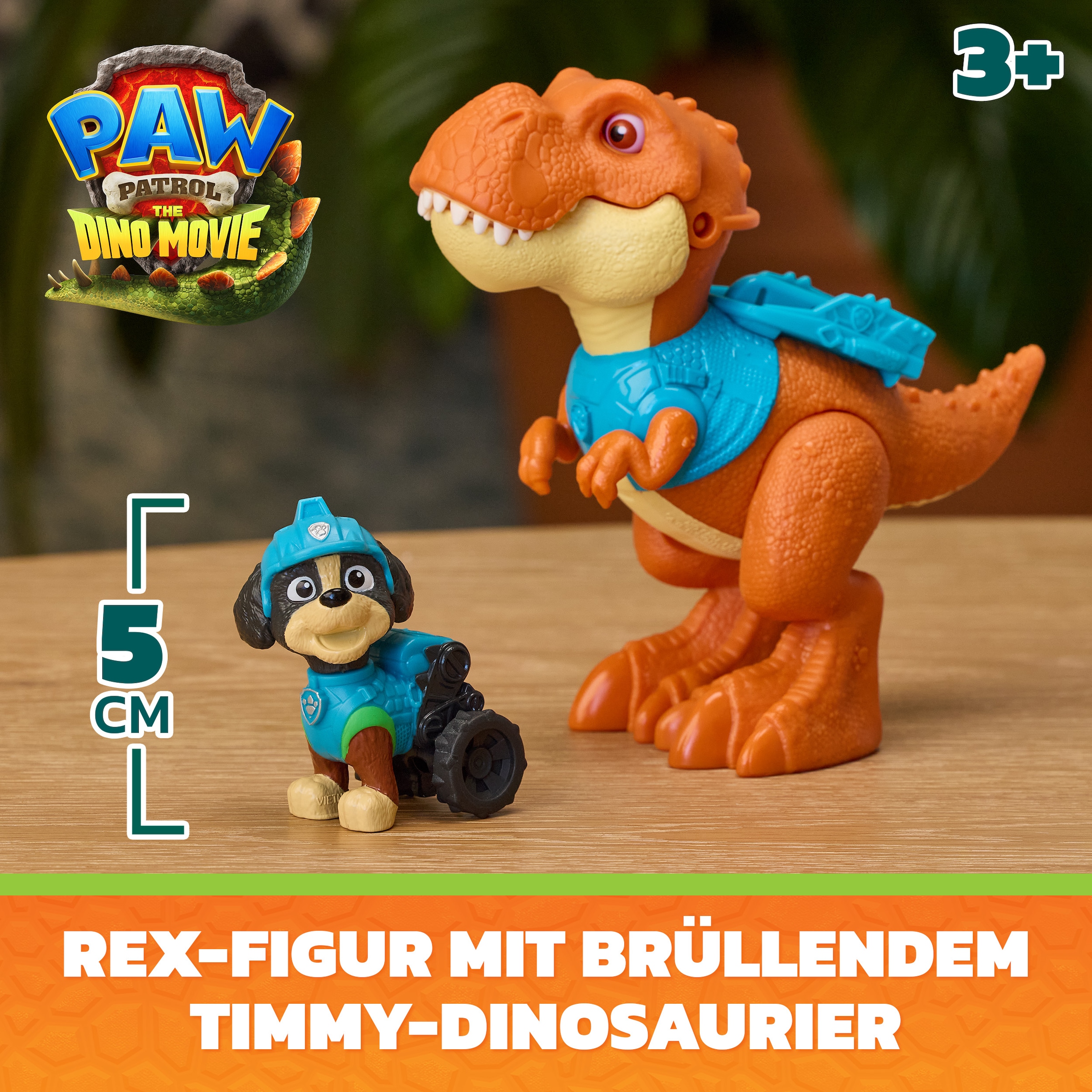 Spin Master Spielfigur »PAW Patrol: Der Dino Film, Roaring Pups, Rex-Figur & T-Rex-Dino Timmy« mit Soundeffekten