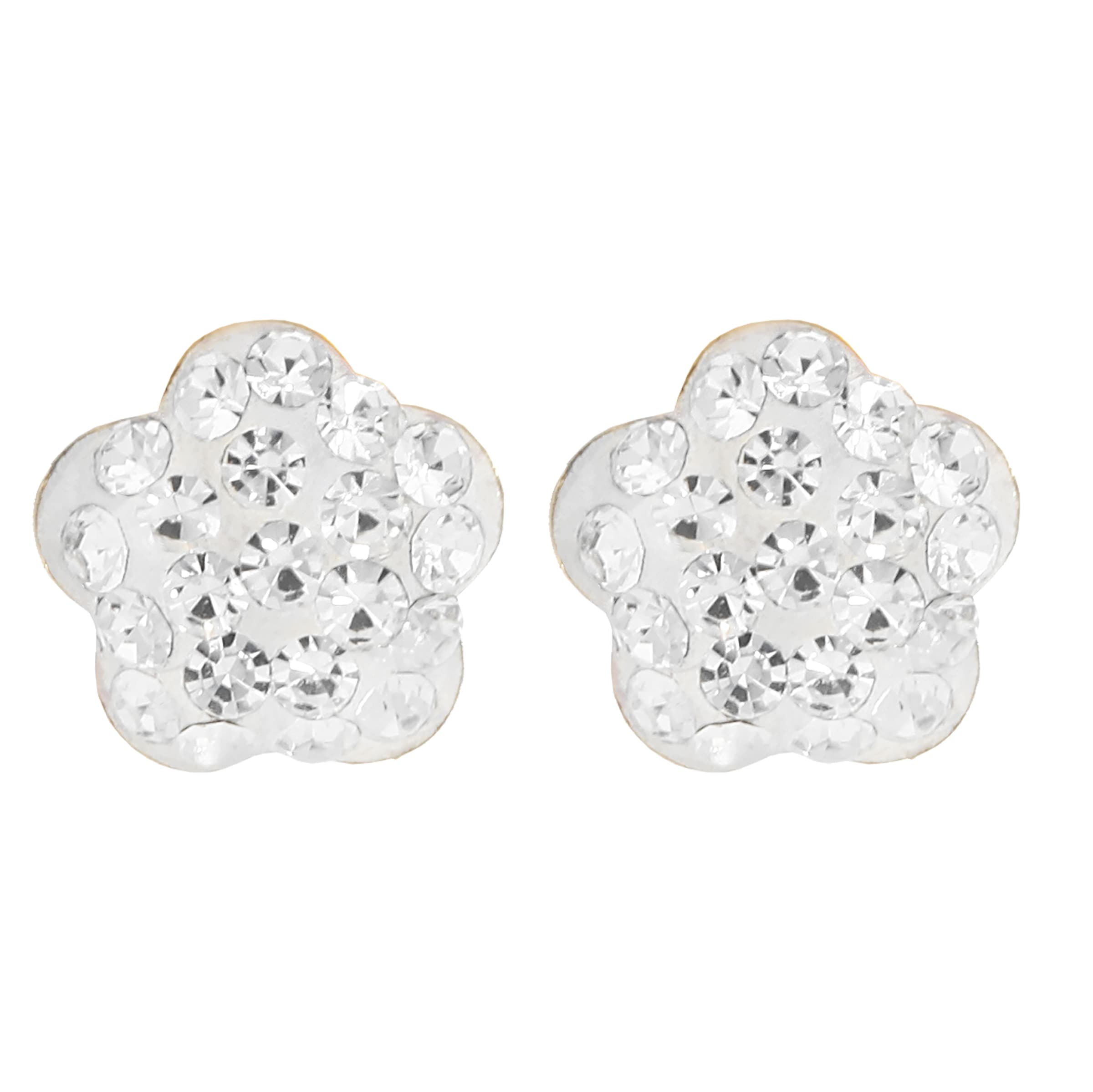 Firetti Paar Ohrstecker »Schmuck Geschenk Gold 375 Ohrschmuck Ohrringe Blume« mit Kristall