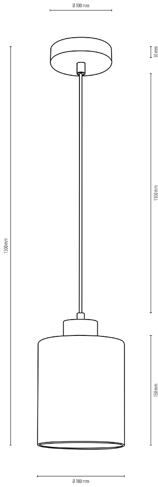 BRITOP LIGHTING Pendelleuchte »ZEFIR«, 1 flammig, Leuchtmittel E27 | ohne Leuchtmittel-Leuchtmittel wechselbar, Naturprodukt aus Eichenholz, Hochwertiger Glasschirm