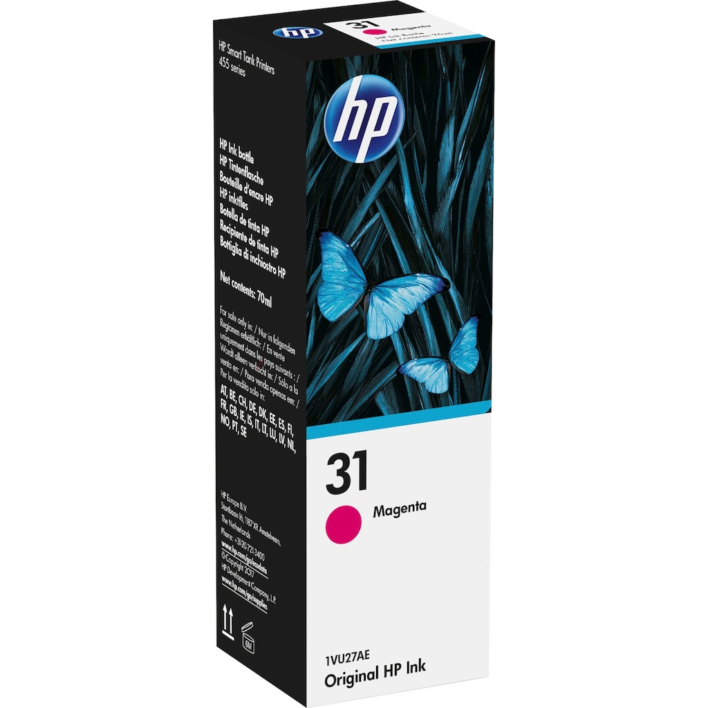 HP Nachfülltinte »31 Magenta Original Tintenflasche, 70 ml«, für HP, (1 St.)
