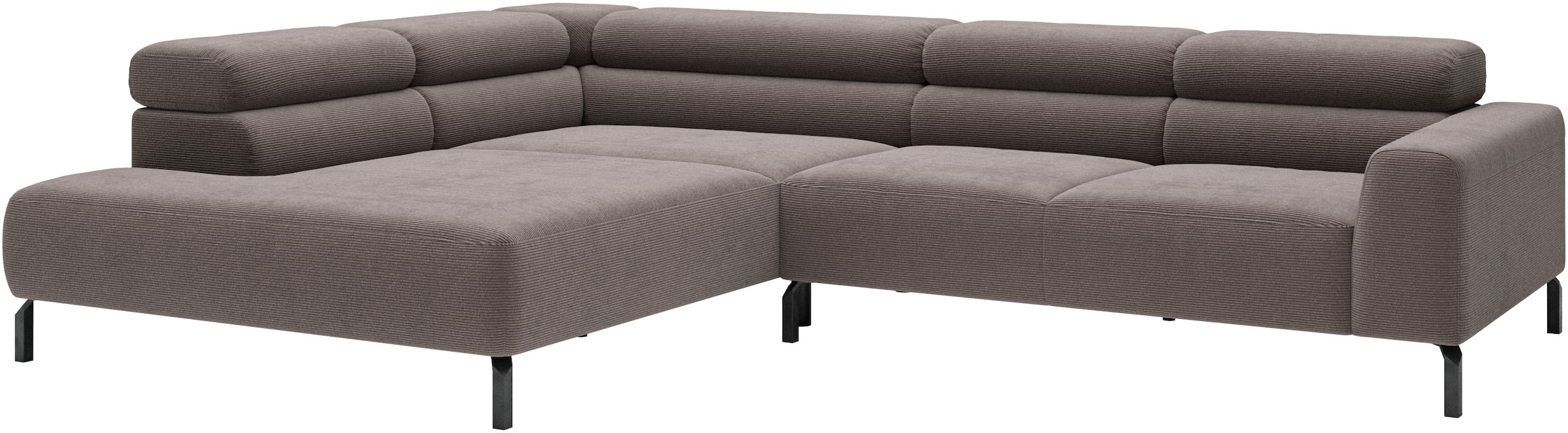 Home affaire Ecksofa »Antonelli, L-Form,  incl. Kopfteilverstellung, Breite 312 cm« wahlweise elektrische Sitztiefenverstellung