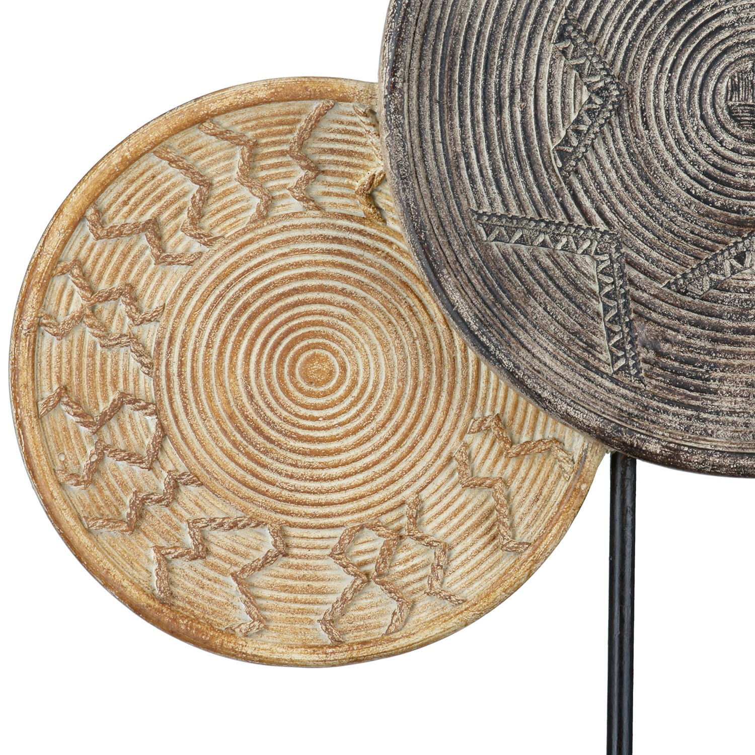 Casablanca by Gilde Dekoobjekt »Skulptur rund Esculpida naturfarben H. 44 cm«