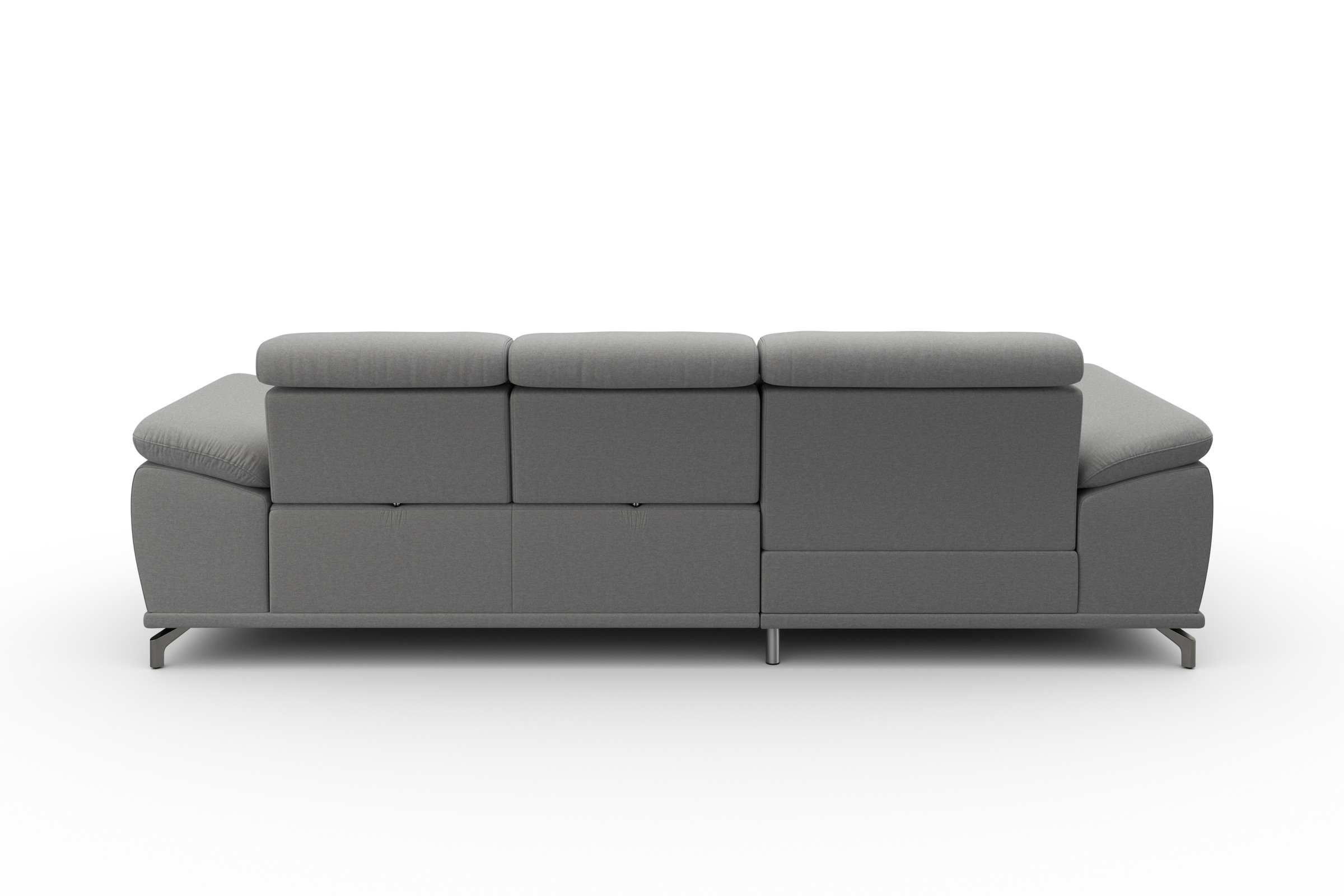 sit&more Ecksofa »Cabrio L-Form, B: 295 cm, mit Sitztiefen-, Arm- & Kopfteilverstellung« 2 Nierenkissen, Federkern, optional Bettfunktion und Stauraum