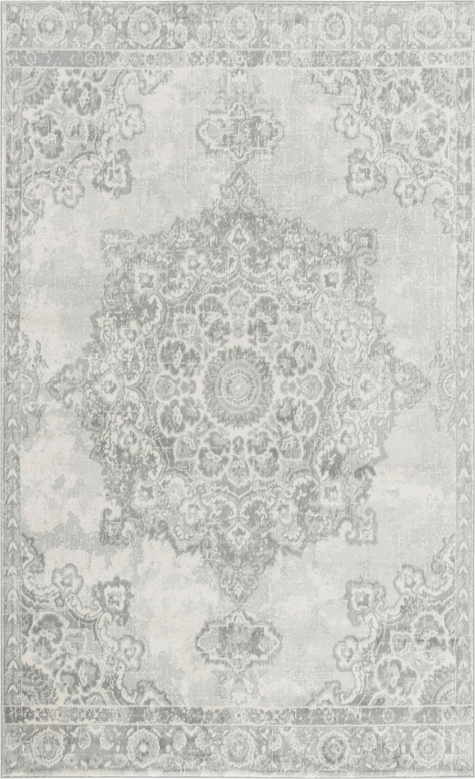 Livabliss Teppich »CORO«, rechteckig, 11 mm Höhe, Boho Kurzflor Orientteppich, Wohnzimmer, Schlafzimmer, Grau