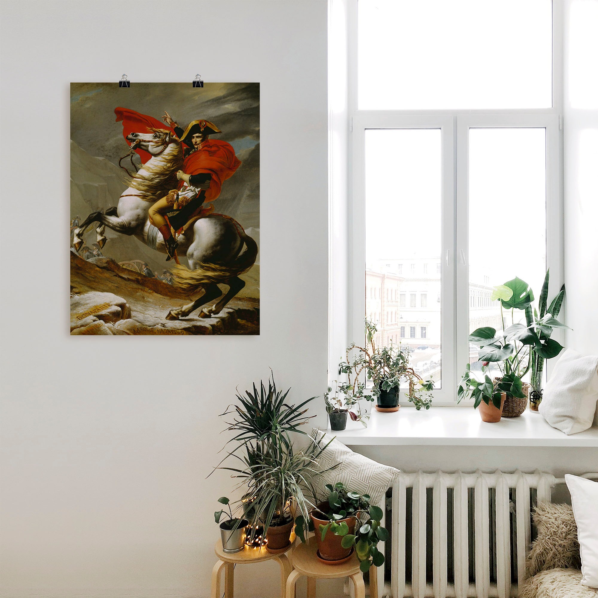 Artland Wandbild »Napoleon bei der Überquerung der Alpen.« Menschen 1 Stk. tlg. als Leinwandbild, Poster in verschied. Größen