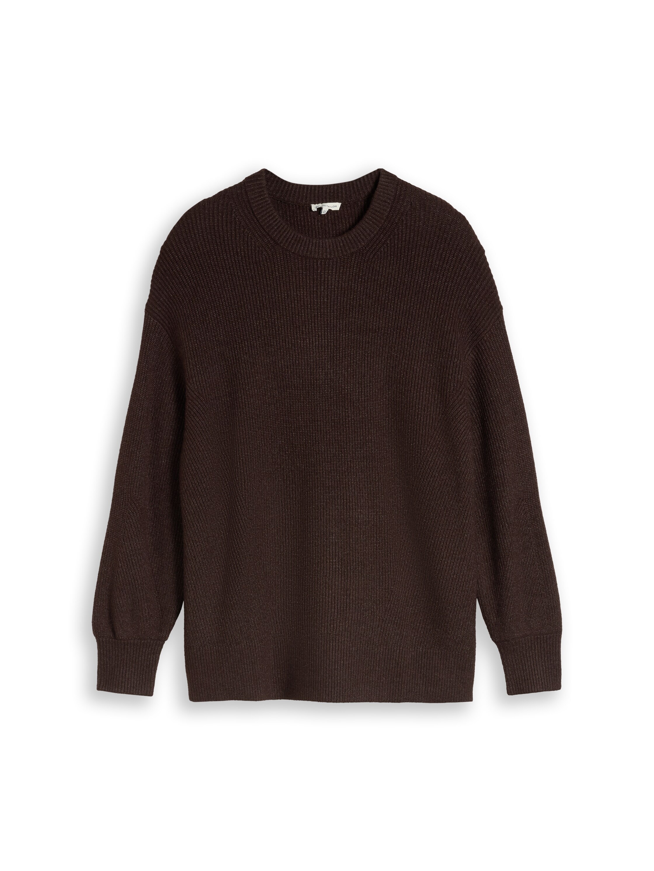 TOM TAILOR PLUS Strickpullover Langarmpullover mit Rundhals / Viskosemix