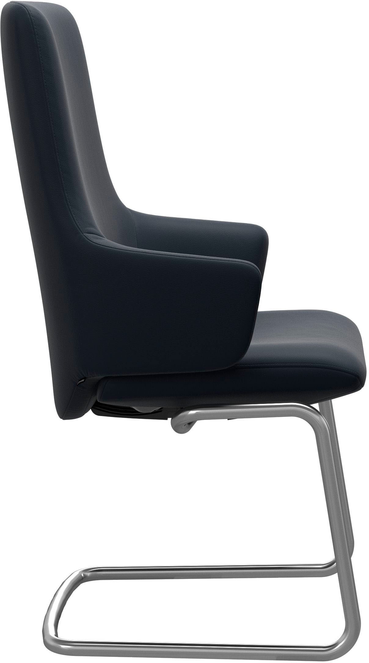 Stressless® Polsterstuhl »Laurel«, Leder PALOMA, High Back mit Armlehne, Größe L, mit Beinen aus Stahl in Chrom matt