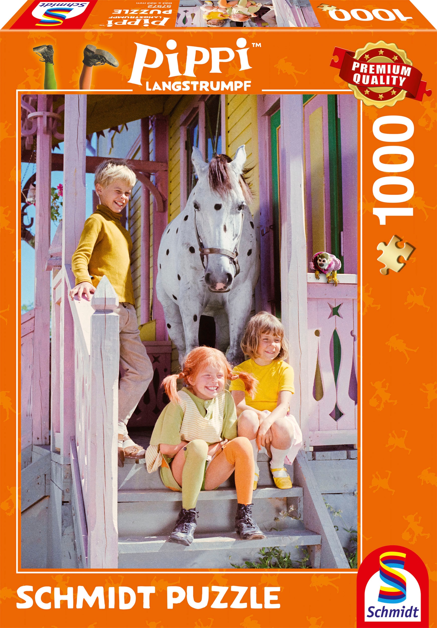 Schmidt Spiele Puzzle »Pippi Langstrumpf, Pippi und ihre Freunde«, Made in Europe
