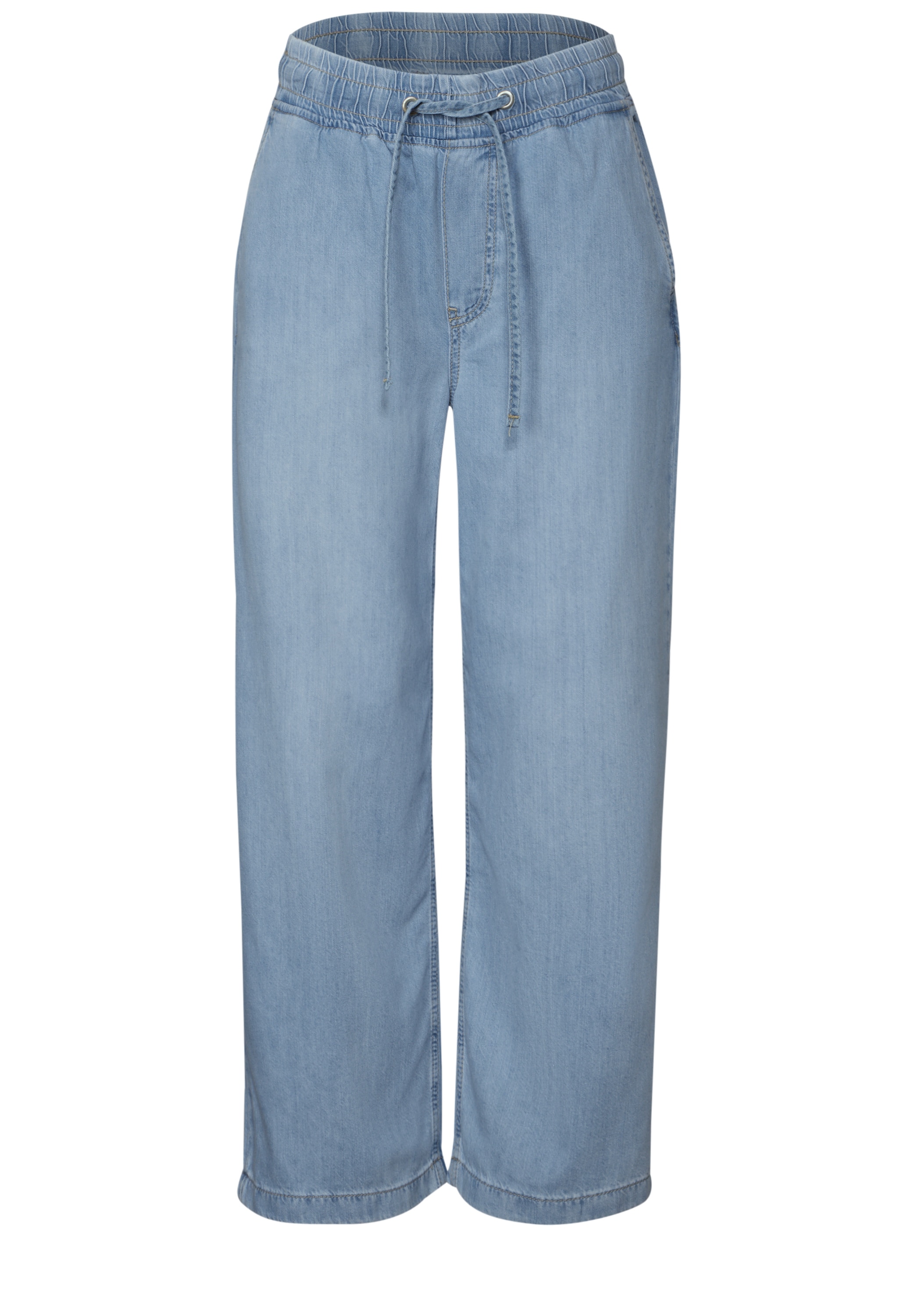 STREET ONE Weite Jeans, mit elastischem Bund und Tunnelzug