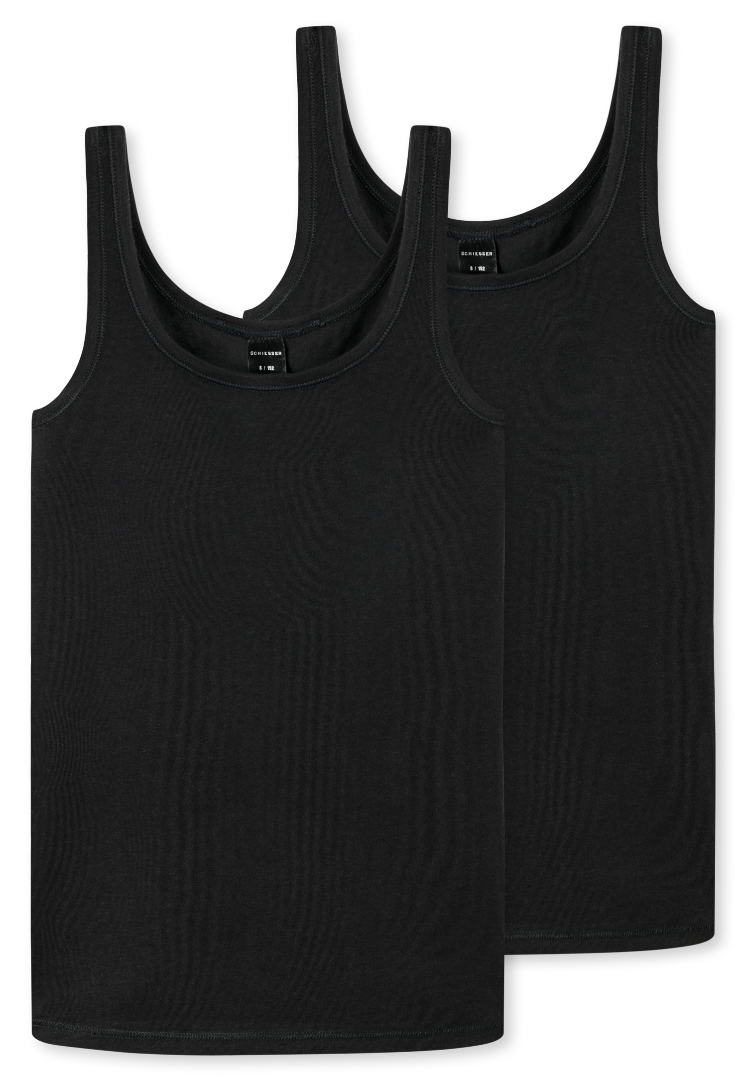 Schiesser Unterhemd »"95/5"«, (2er-Pack), mit breiten Trägern, runder Halsausschnitt