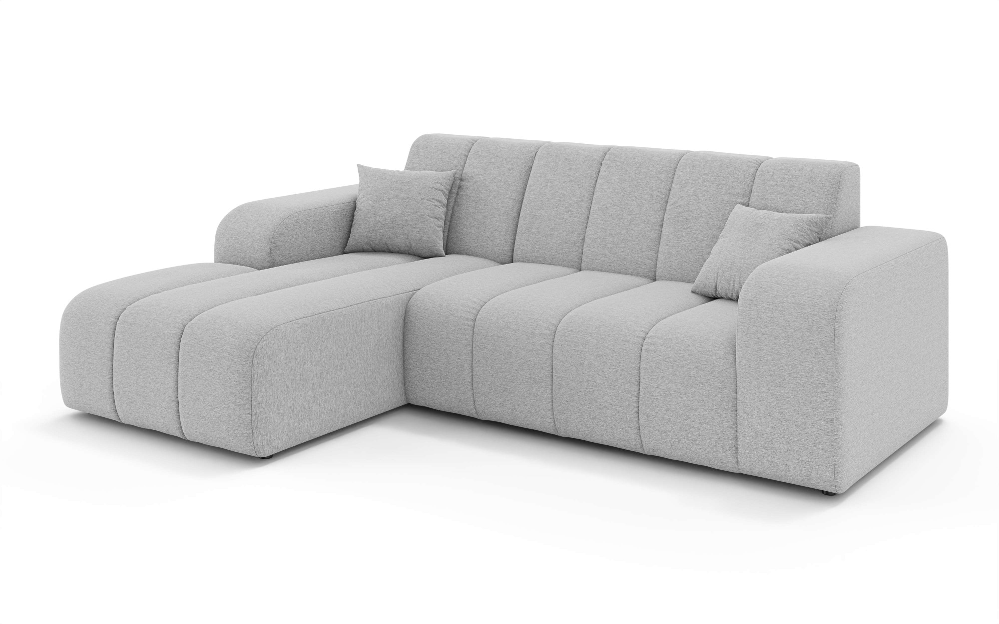 INOSIGN Ecksofa »CASSY L-Form, Schlafsofa mit Bettkasten, Maße B/T/H: 245/165/88 cm« mit 2 Rückenkissen, Recamiere rechts oder links bestellbar