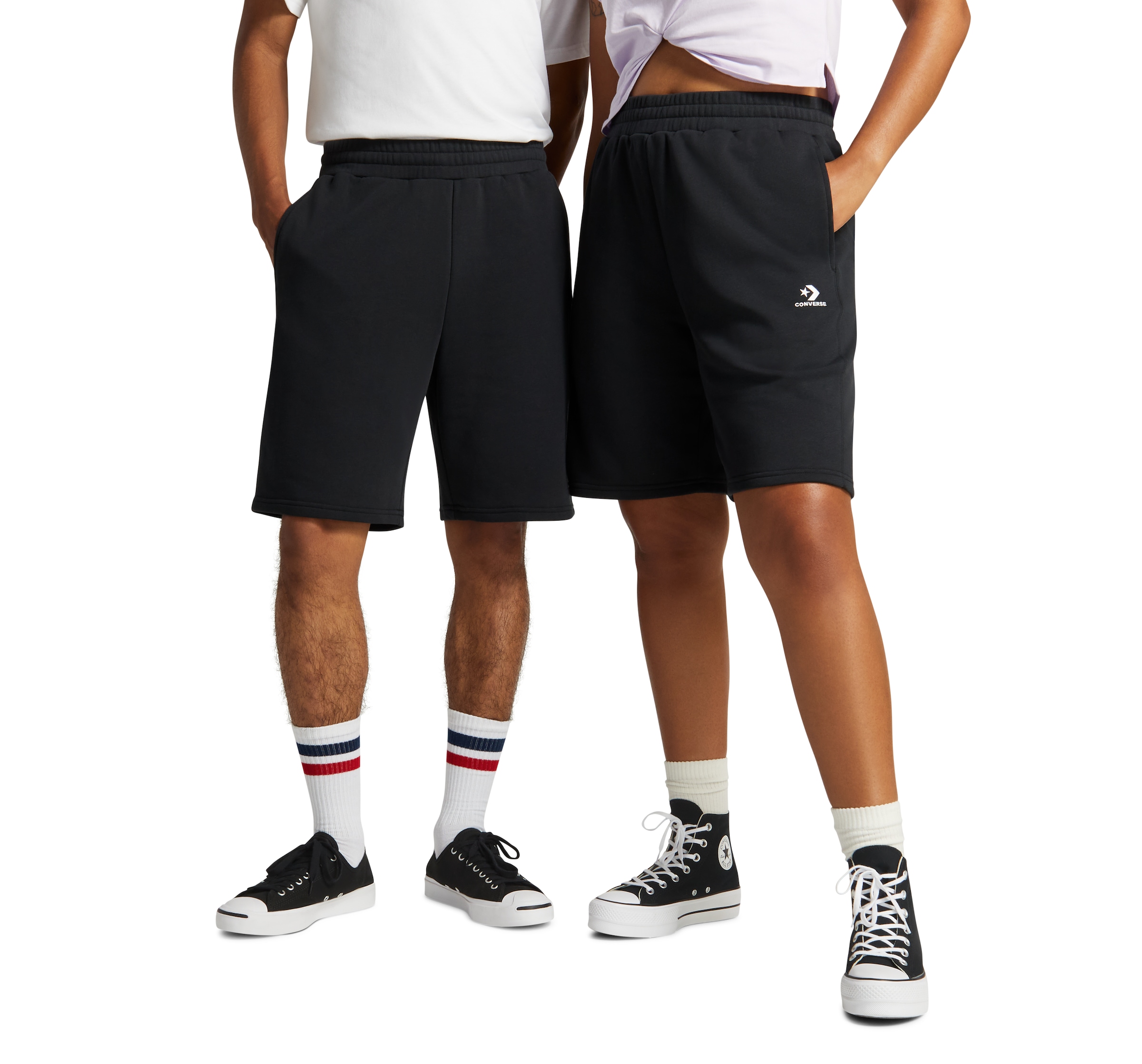 Sweatshorts »EMBROIDERED STAR CHEVRON STANDARD-FIT FLEECE SHORT«, (1 tlg.)