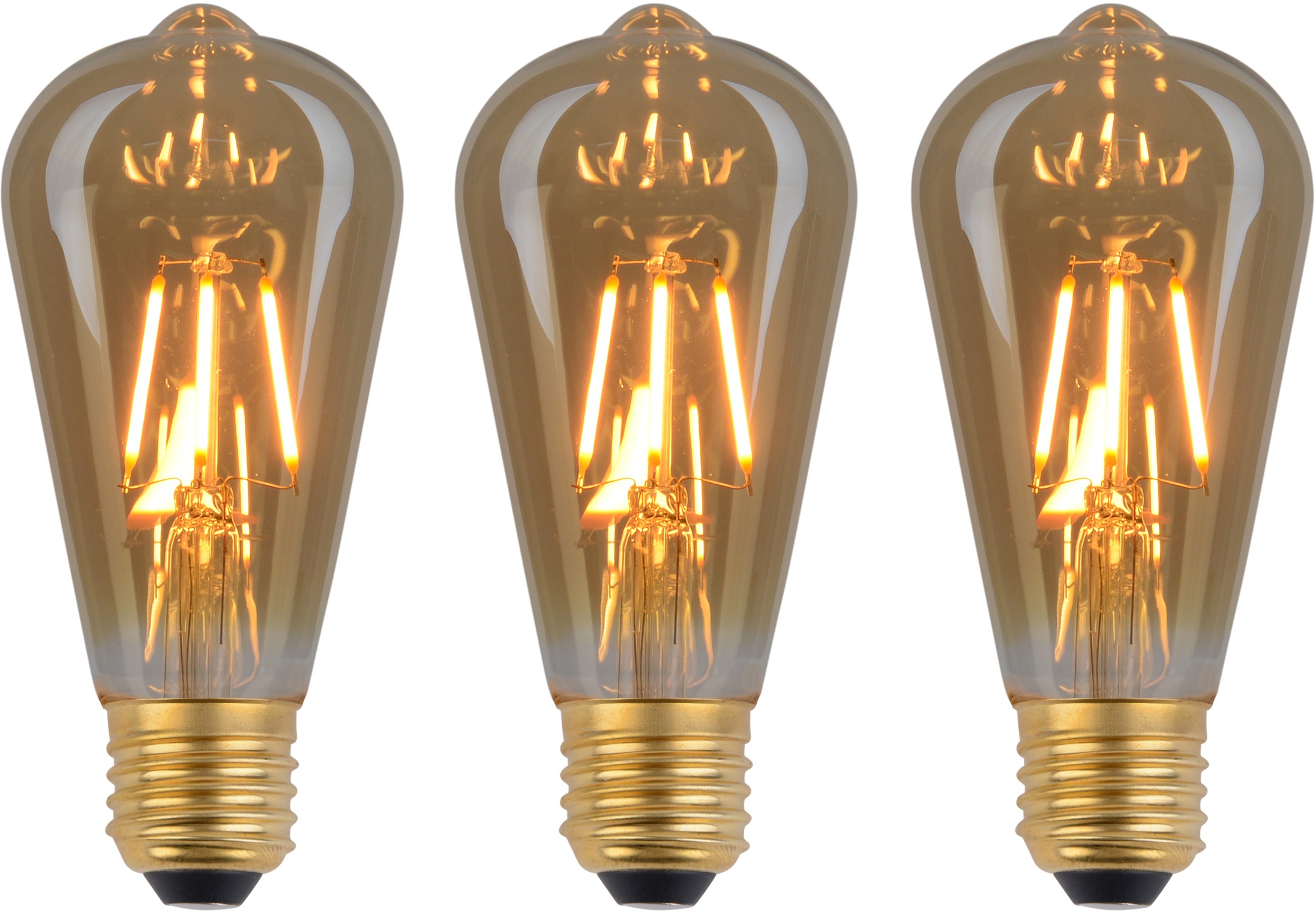 näve LED-Leuchtmittel »LED Leuchtmittel E27/4W 3er-Set«, E27, 3 St., Warmweiß, Set - 3 Stück, dimmbar