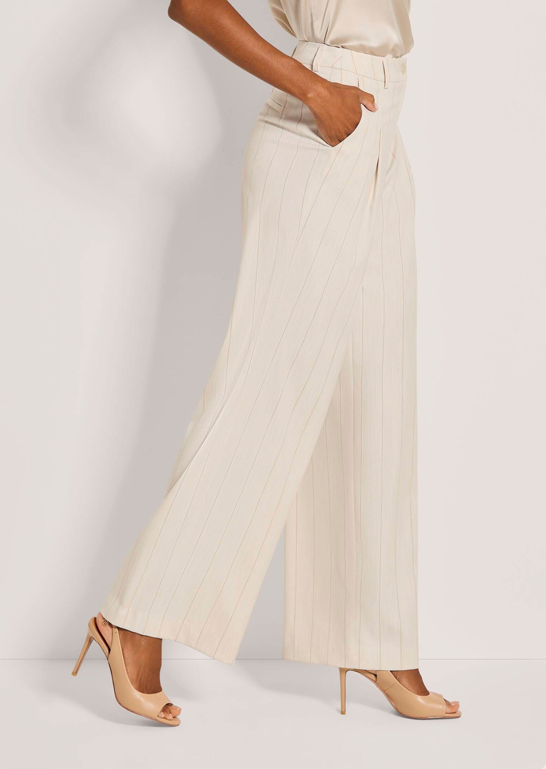 MADELEINE Bundfaltenhose »Bundfaltenhose Stoffhose mit Nadelstreifen«  Weite Nadelstreifenhose mit Bundfalte