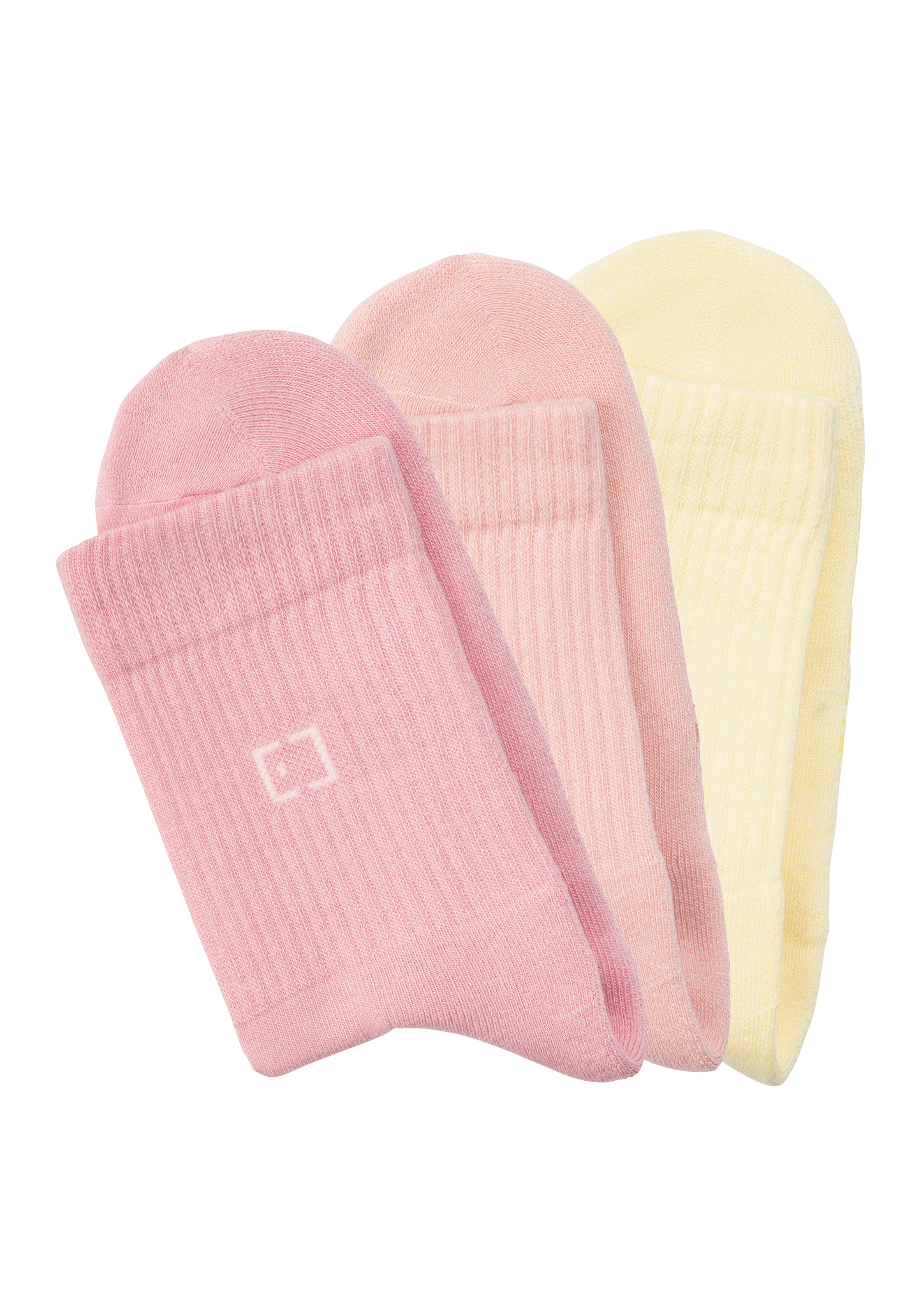 Elbsand Socken, (Packung, 3 Paar), mit Frottee und eingestricktem Markenlogo