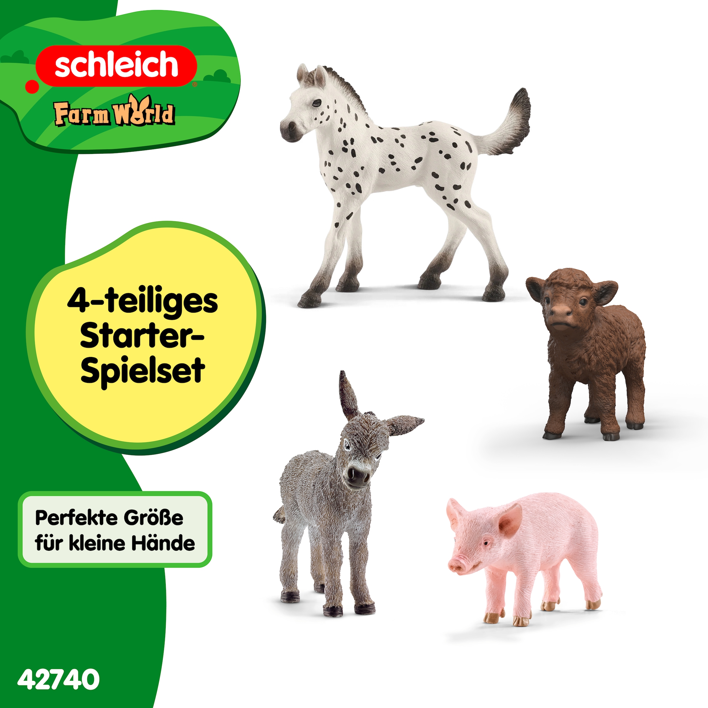 Schleich® Spielfigur »FARM WORLD, Bauernhof Babys (42740)«
