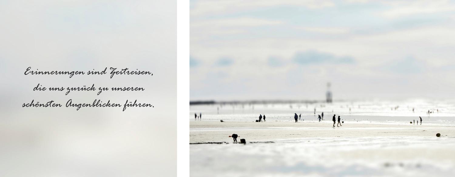 queence Leinwandbild »Zeitreisen«, Menschen-Meer-Meer Bilder-Kunst-Modern-Spa-Spa...