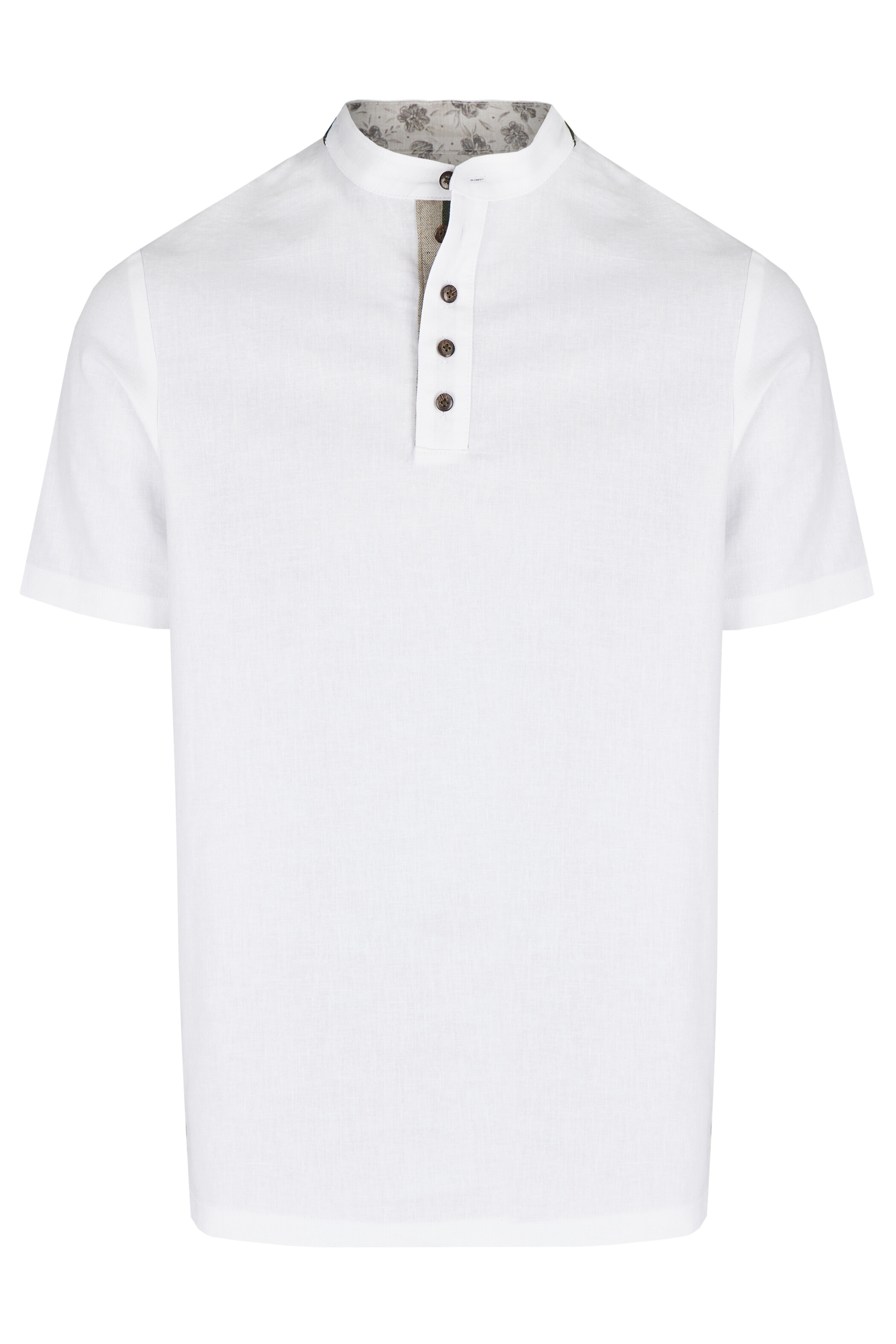Trachtenshirt, aus Leinenoptik