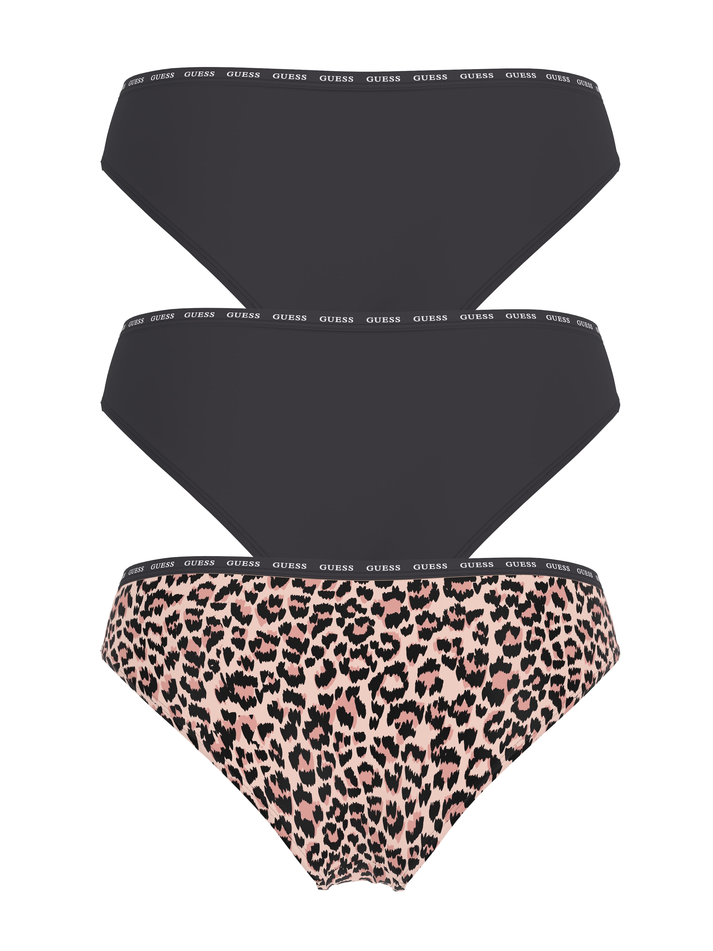 Guess Slip »3 PACK PRINTED BASIC BRIEF« Packung, 3 Stk. mit schmalem Logobund