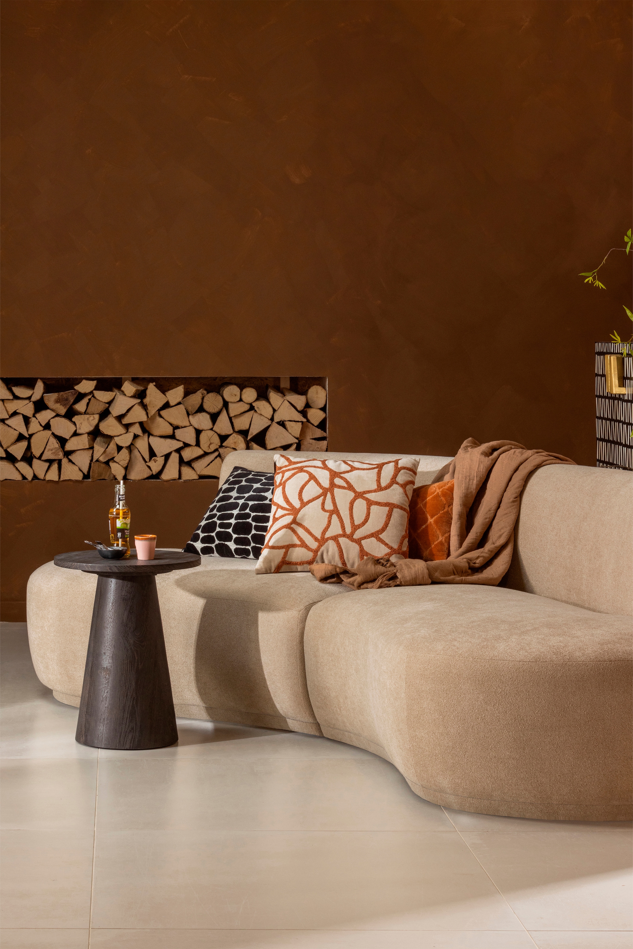 WOOOD Big-Sofa »Batavier«, Halbrundes Sofa, Breite 336 cm