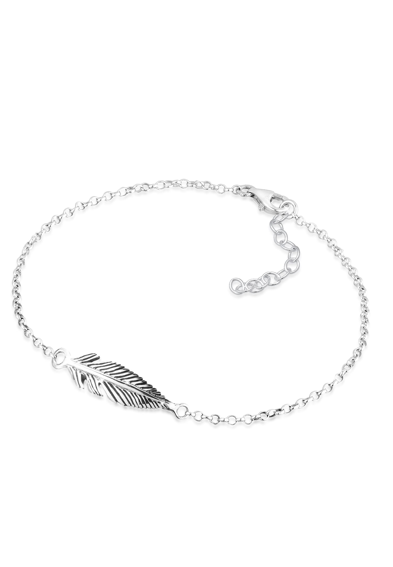 Elli Armkette »Armband Feder 925 Sterling Silber«