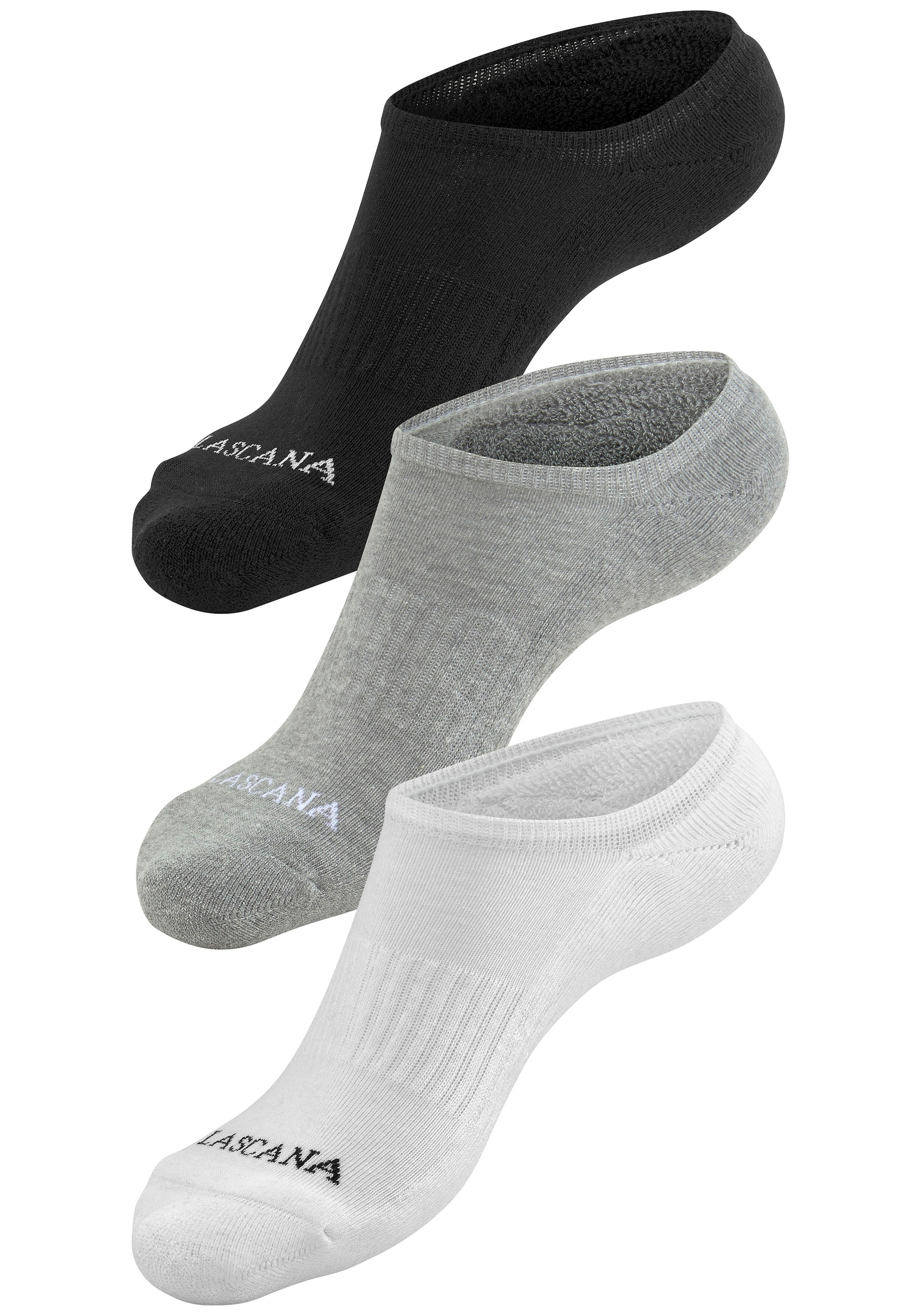 LASCANA ACTIVE Sneakersocken, (Set, 7 Paar), mit Fußfrottee online bei OTTO