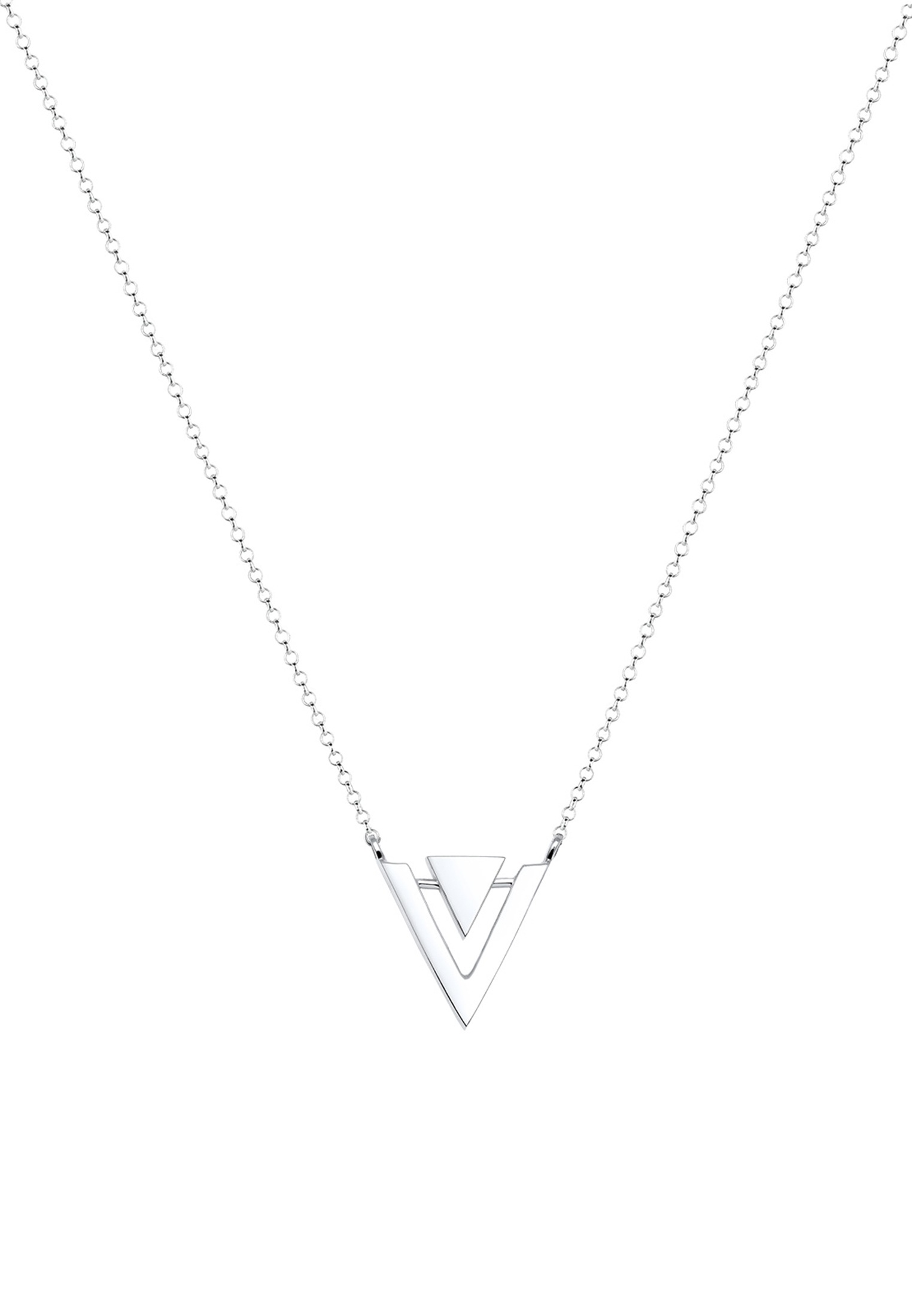 Elli Kette mit Anhänger »Halskette Triangle Dreieck 925 Sterling Silber«