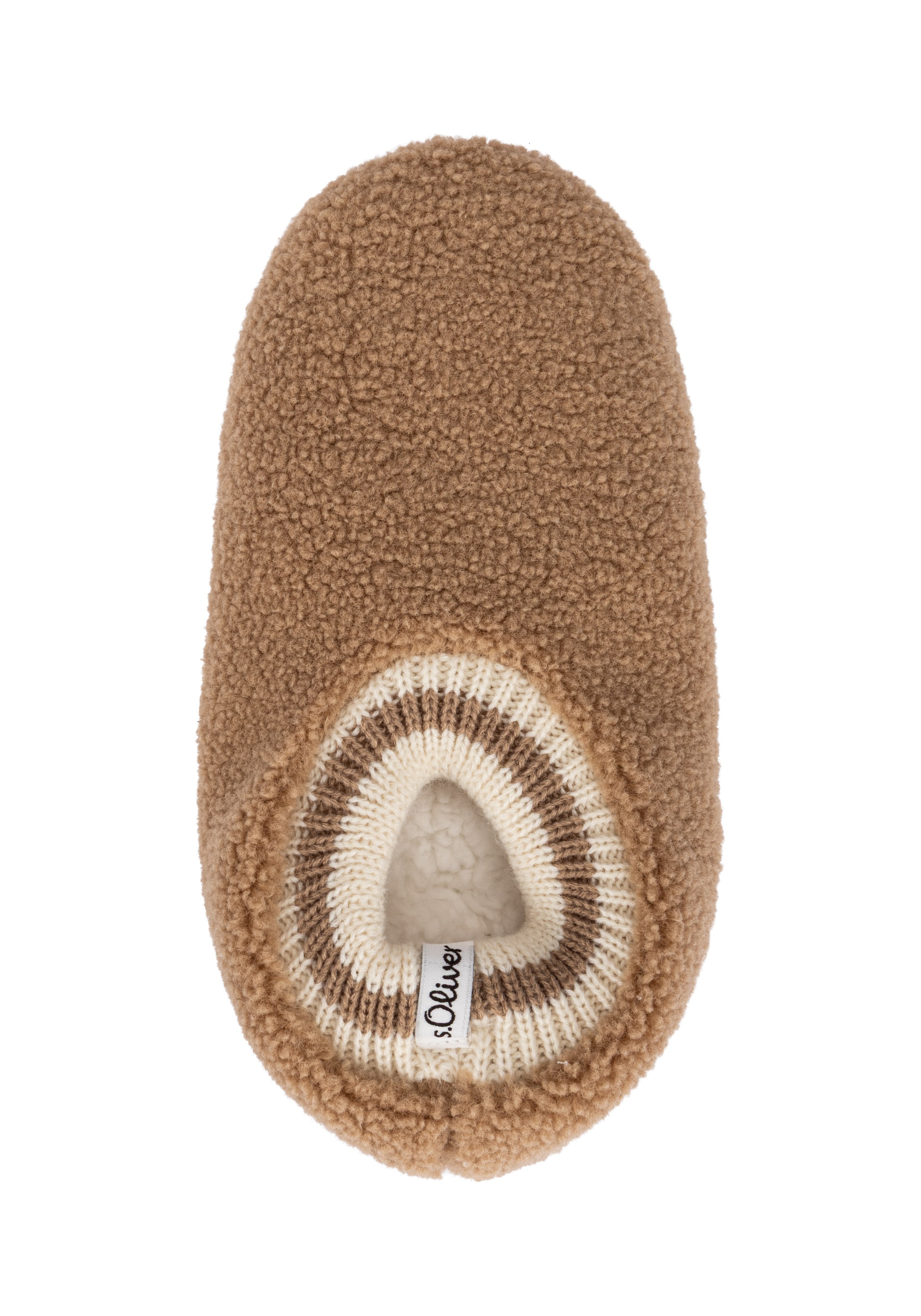 s.Oliver Socken Hausschuh-Socken, mit Teddy-Charakter