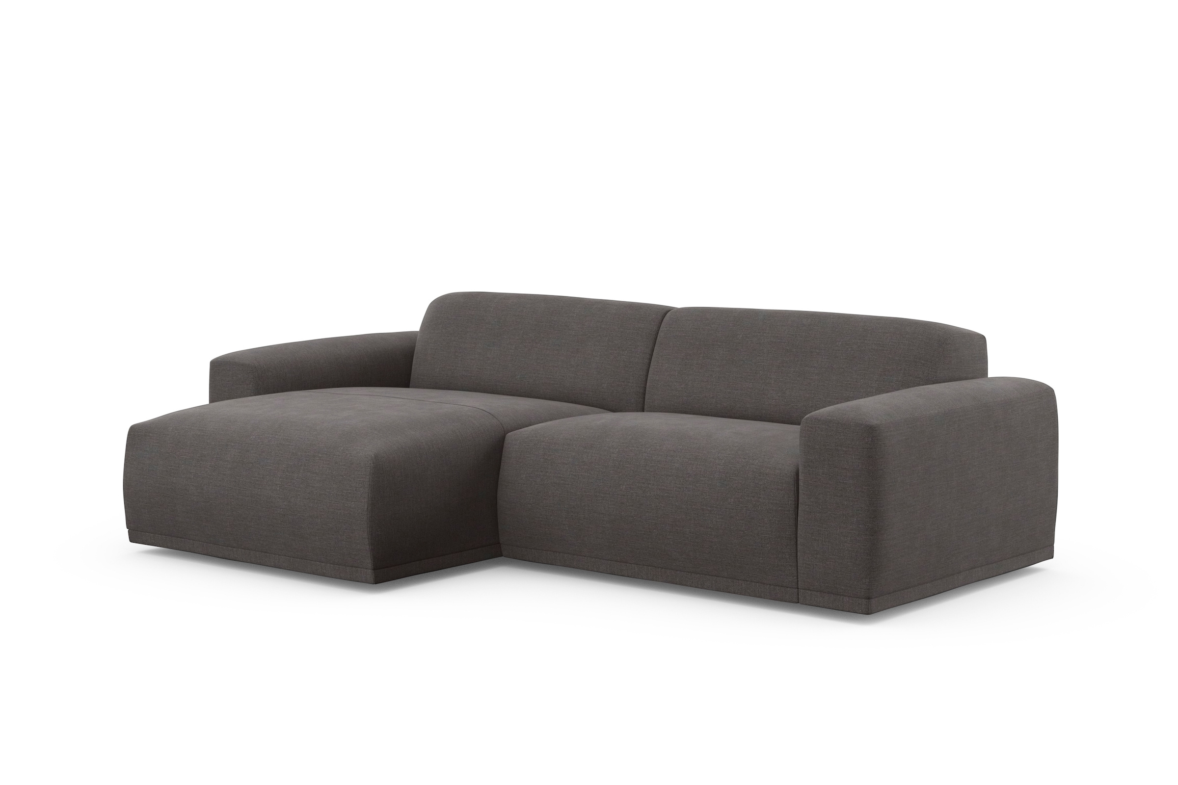 TRENDMANUFAKTUR Ecksofa »Braga, mit hochwertigem Kaltschaum, L-Form, in Cord erhältlich«, (2 St.), modernes Sofa, Couch mit hohem Sitzkomfort, 255/72/160 cm (B/H/T)