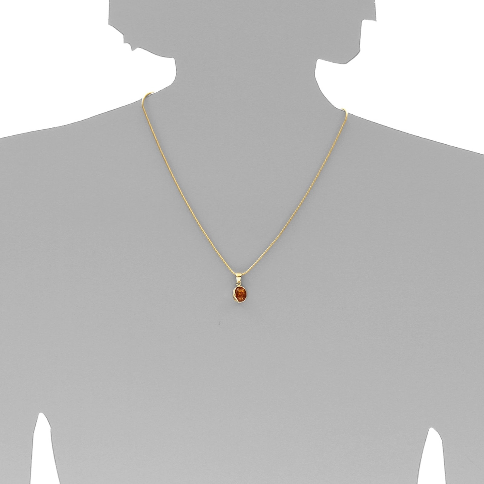 OSTSEE-SCHMUCK Kettenanhänger »- Melanie - Gold 333/000 - Bernstein«