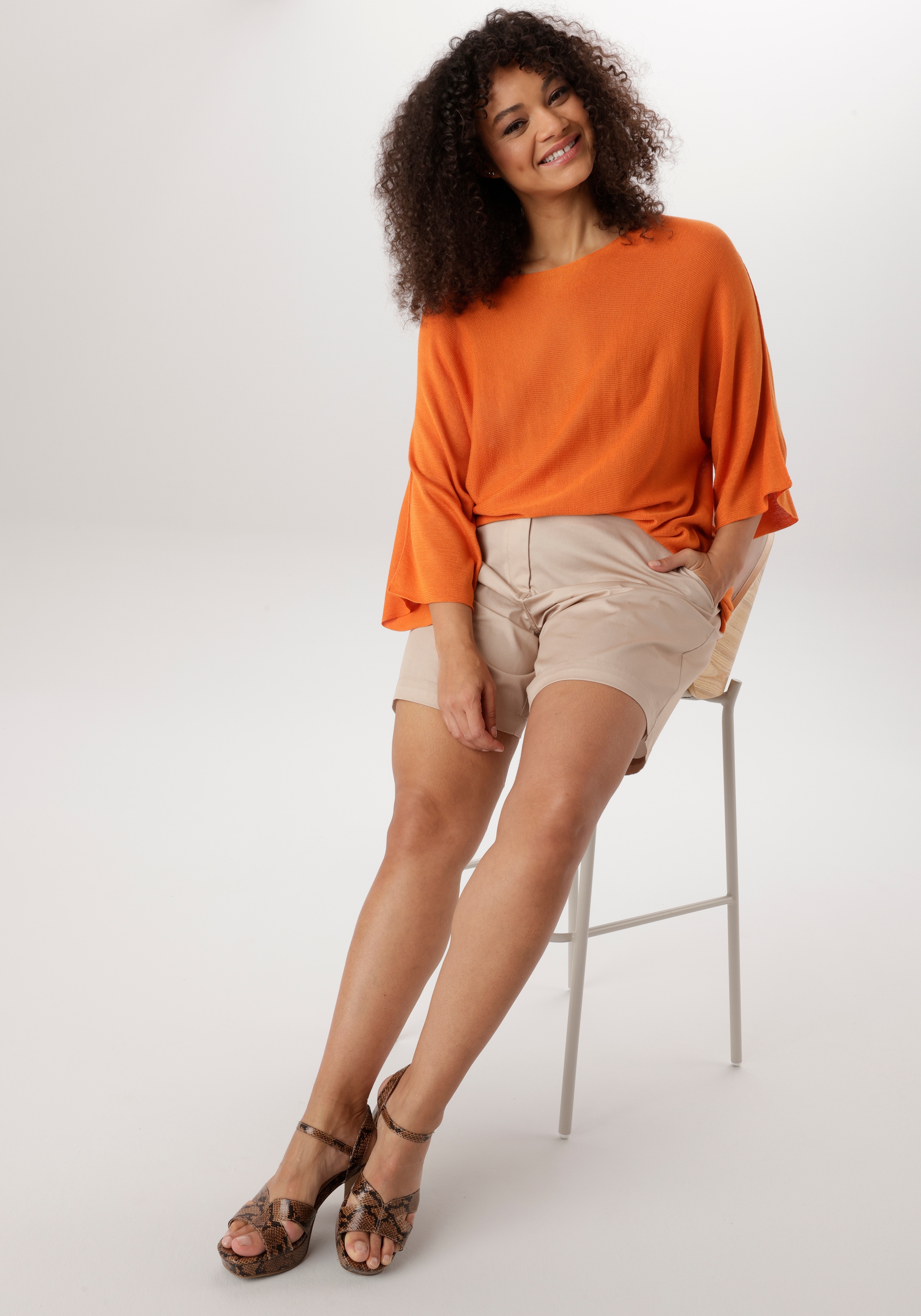 Aniston PLUS Chinoshorts  mit Gummizug in der Taille - NEUE KOLLEKTION