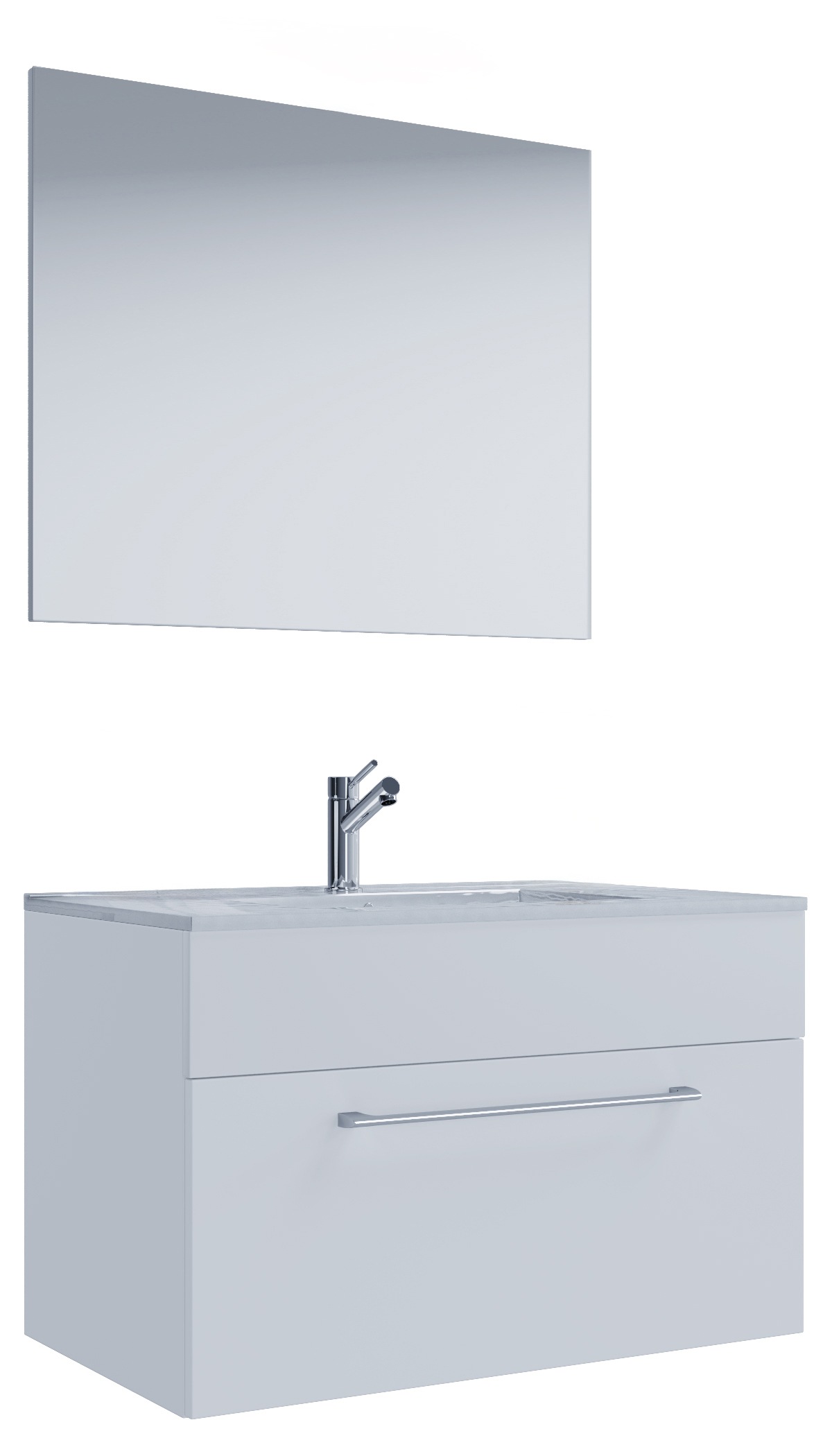 VCM Waschtisch »3-tlg. Waschplatz Waschtisch Badinos Schublade SP« 3 Stk. tlg.