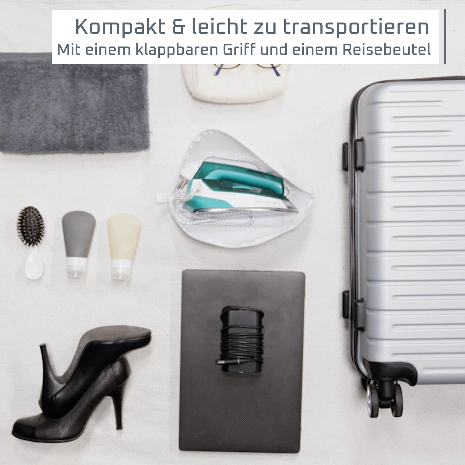 Rowenta Dampfbügeleisen »First Class« 1000 W klappbares Reiseformat, schnelles Aufheizen, Präzisionsbügelspitze