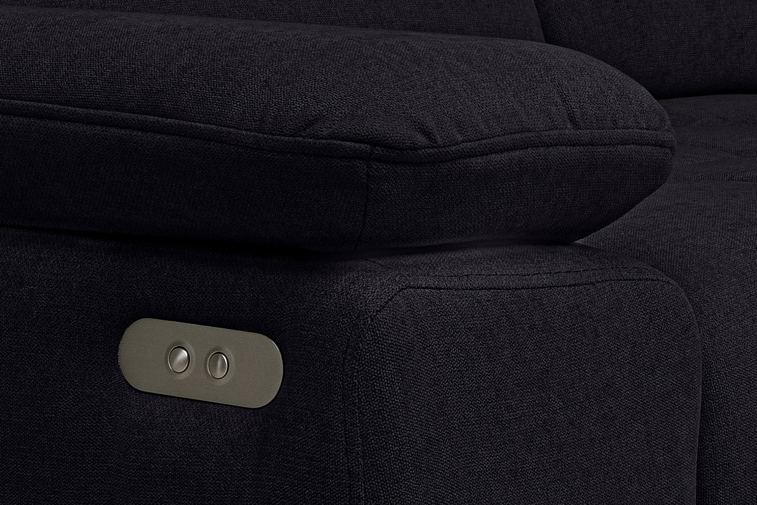 WERK2 Ecksofa »Focus-S, inkl. elektr. Sitzvorzug, manuelle Kopfteilverstellung«