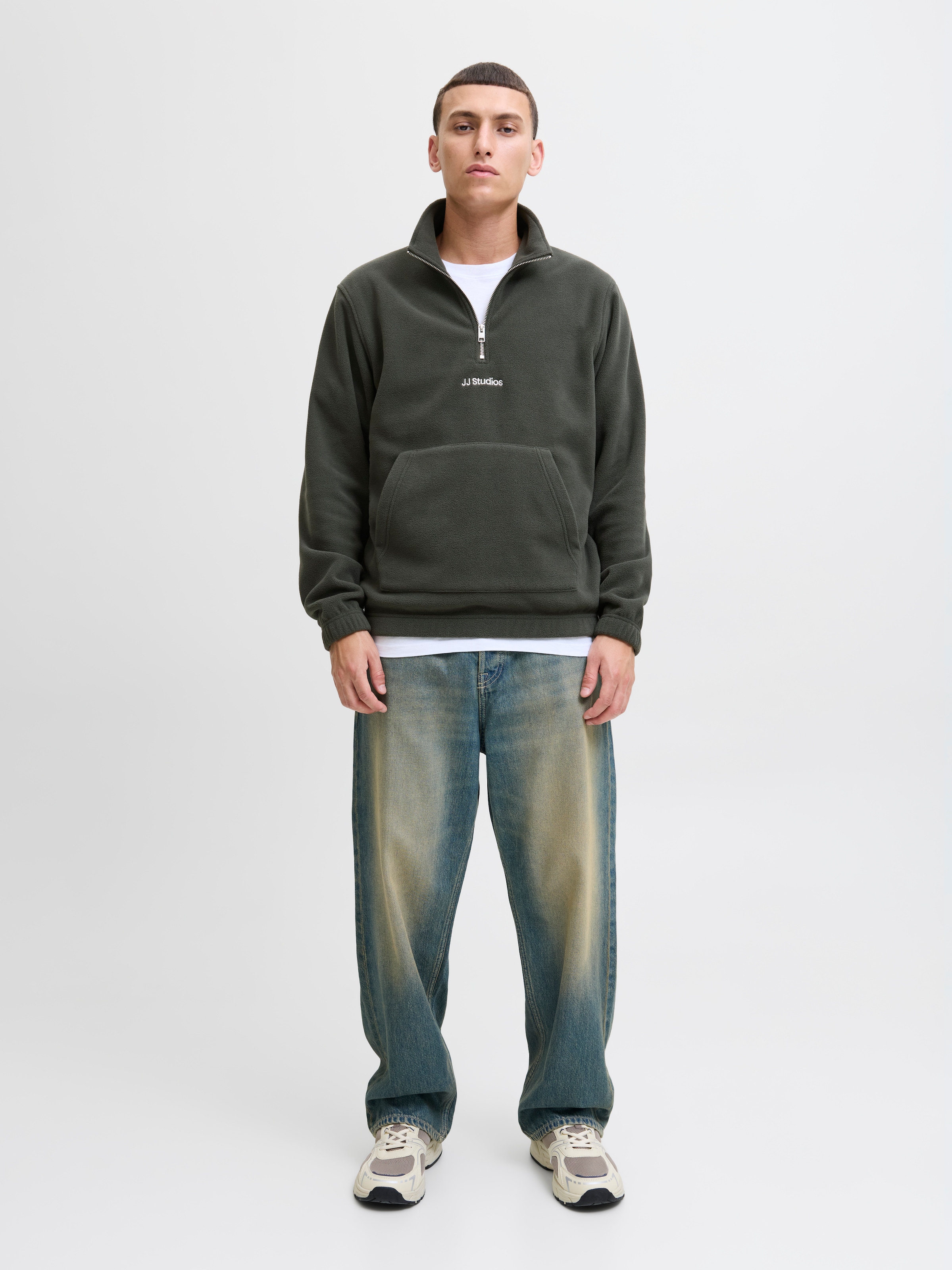 Jack & Jones Sweatshirt »JJSOHO HALFZIP FLEECE«
