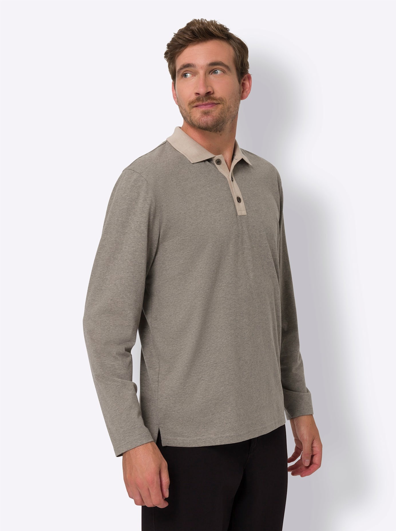Classic Poloshirt »Langarm-Poloshirt«, (1 tlg.)