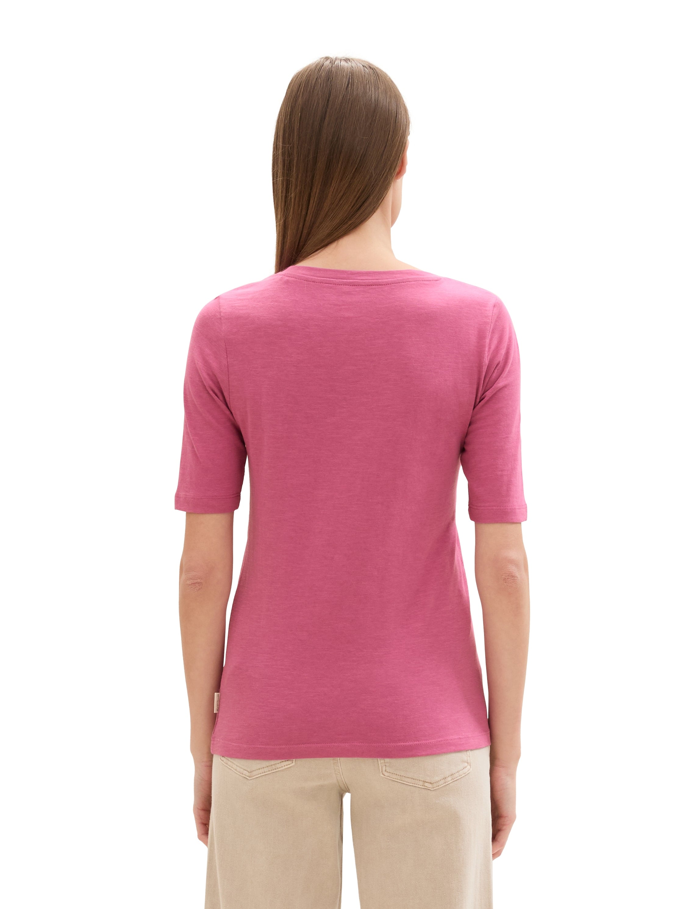 TOM TAILOR V-Shirt mit Bio-Baumwolle