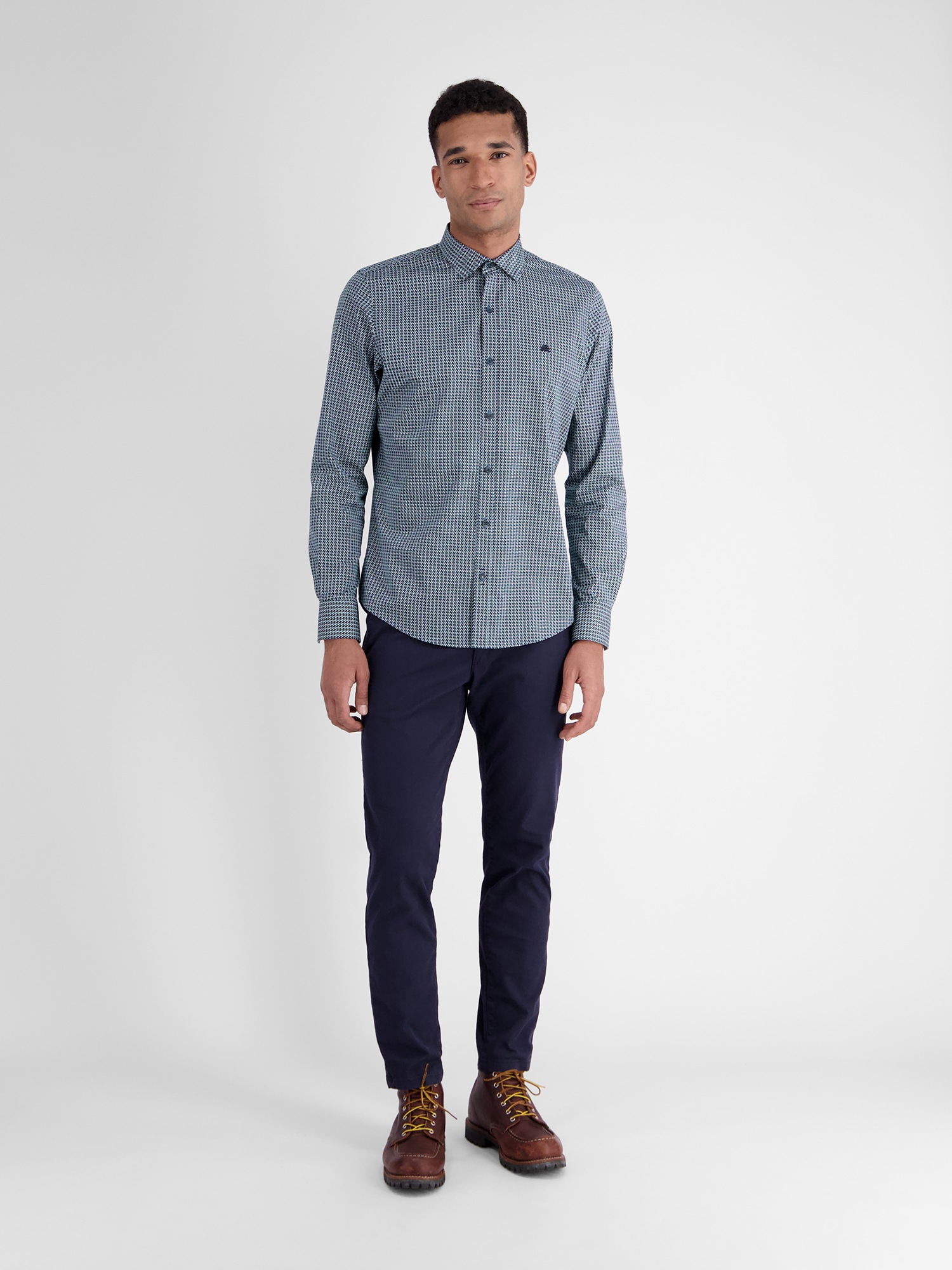 LERROS Langarmhemd »Herren Langarmhemd in Poplin-Stretchqualität«