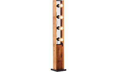 Brilliant Leuchten Stehlampe »Calandra«, E27, 1 St., 4 x E27, 42W, schwarz/holzfarbend kaufen