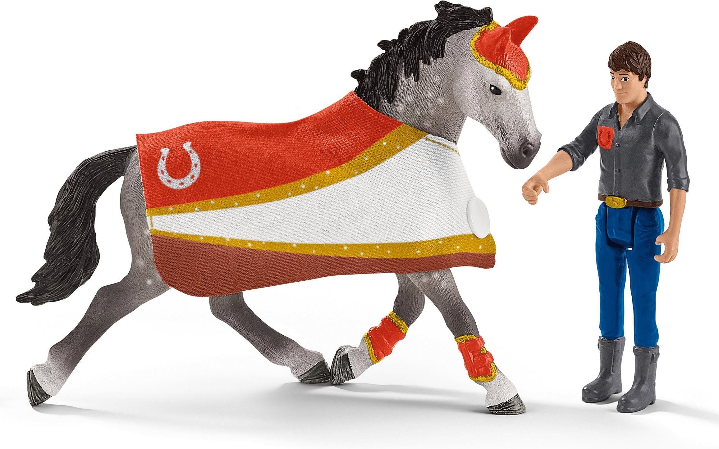 Schleich® Spielfigur »HORSE CLUB, Mias Voltigier-Reitset (42443)«, (Set)