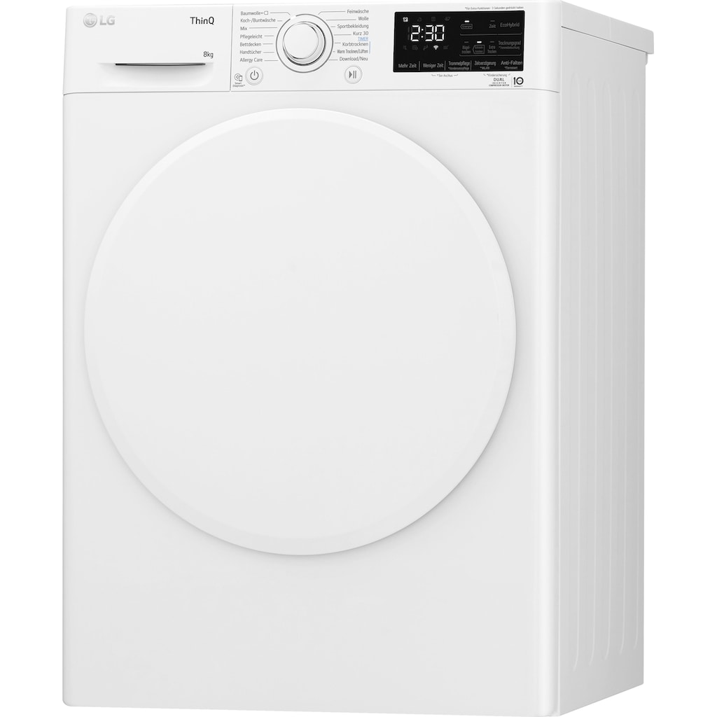 LG Wärmepumpentrockner »V3RT8N«, 8 kg