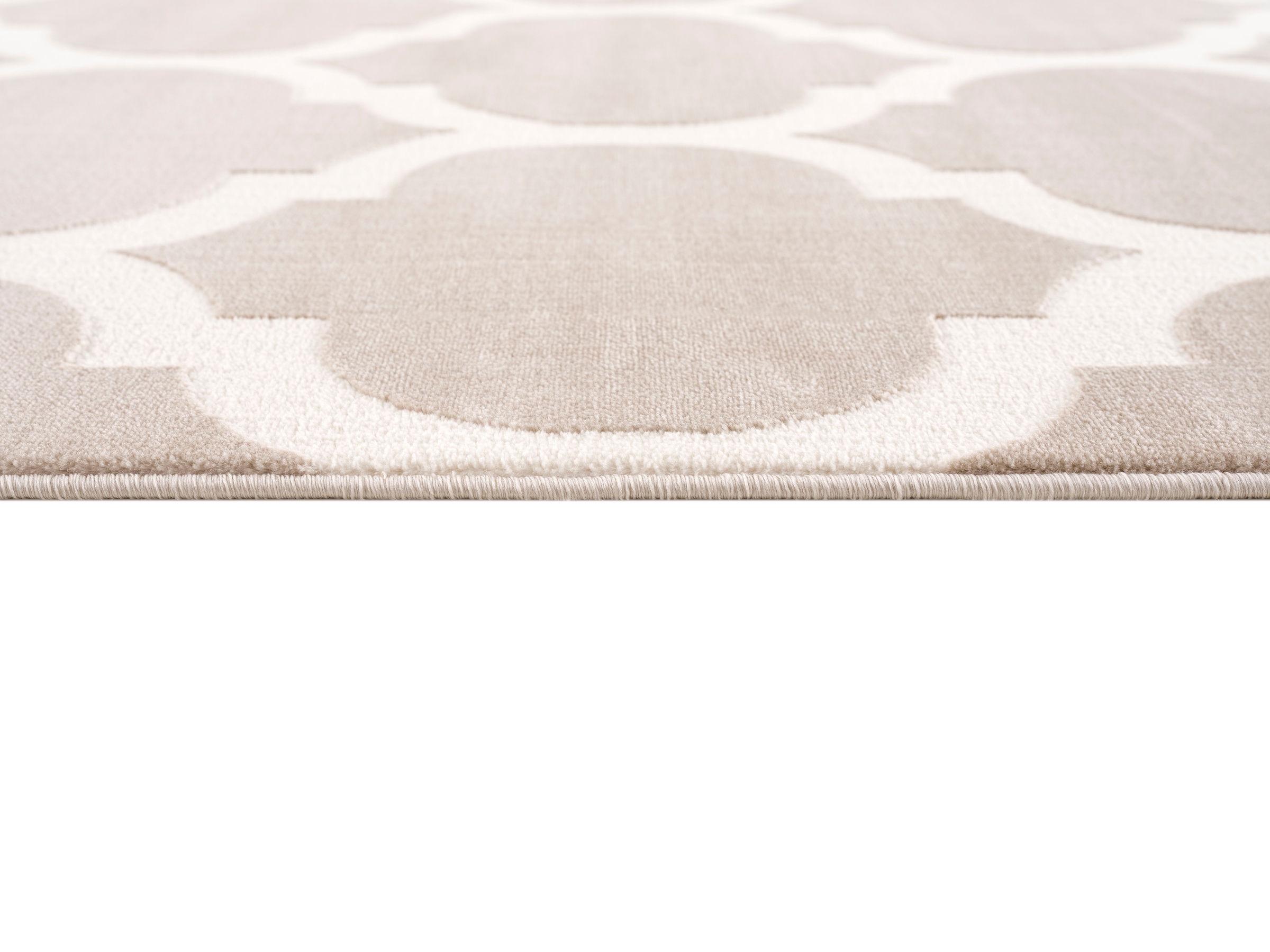 Home affaire Teppich »Fenris«, rechteckig, 12 mm Höhe, Konturenschnitt, 3D-Design, flacher Teppich, Kurzflor, weich, elegant