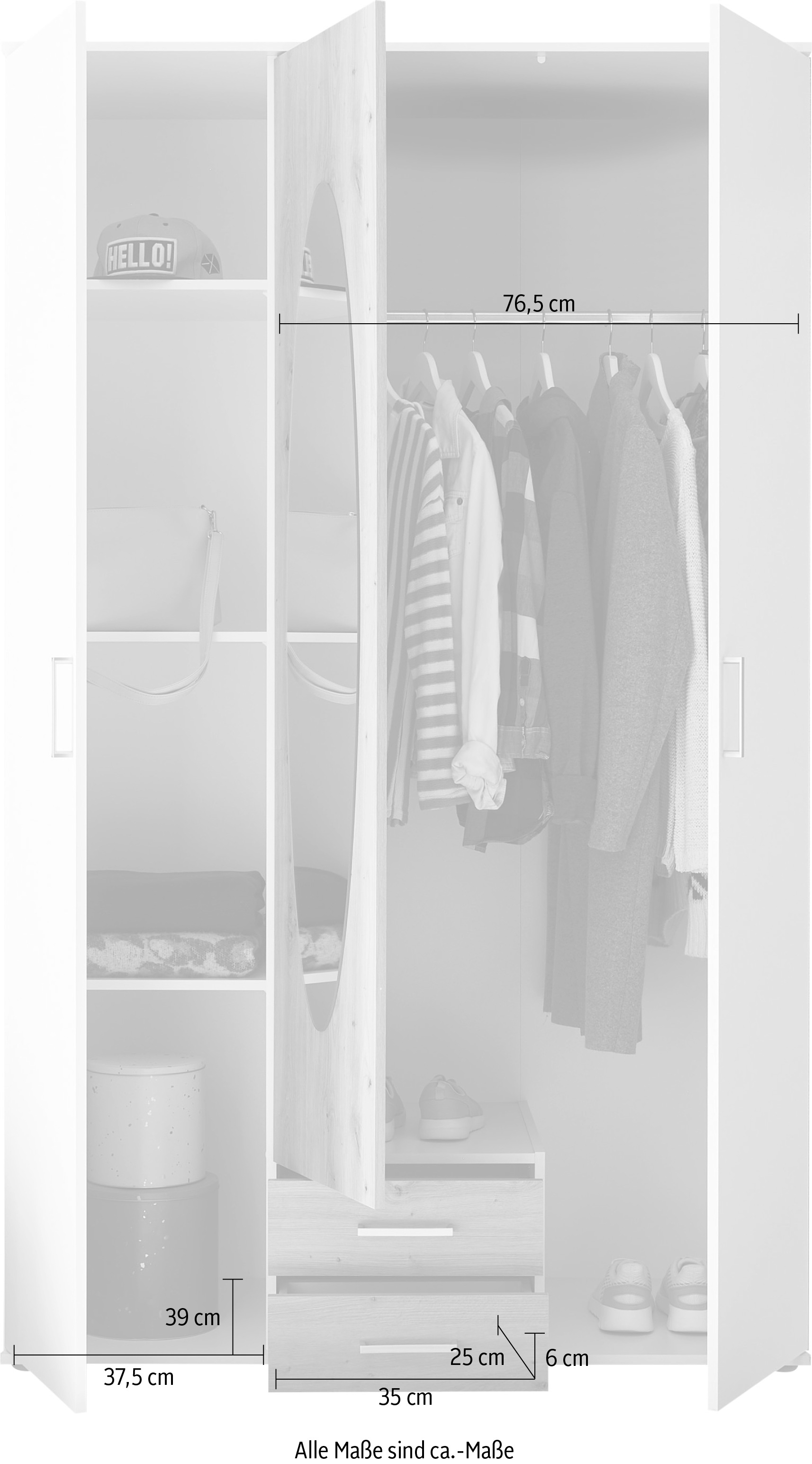 Schlafkontor Kleiderschrank »Kassel«