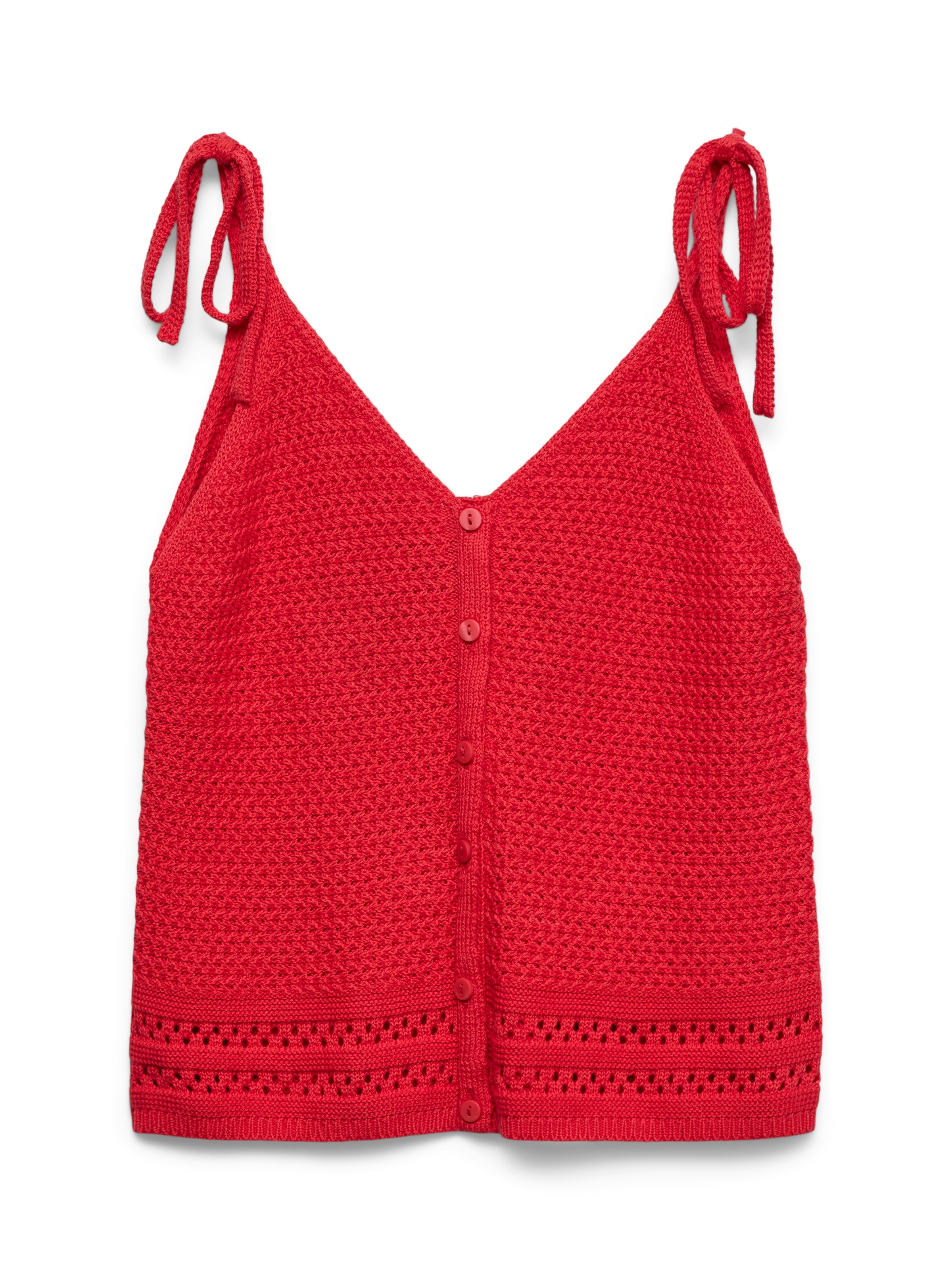 Vero Moda Stricktop »VMSALTY SANDS SL TOP SE« Baumwolle