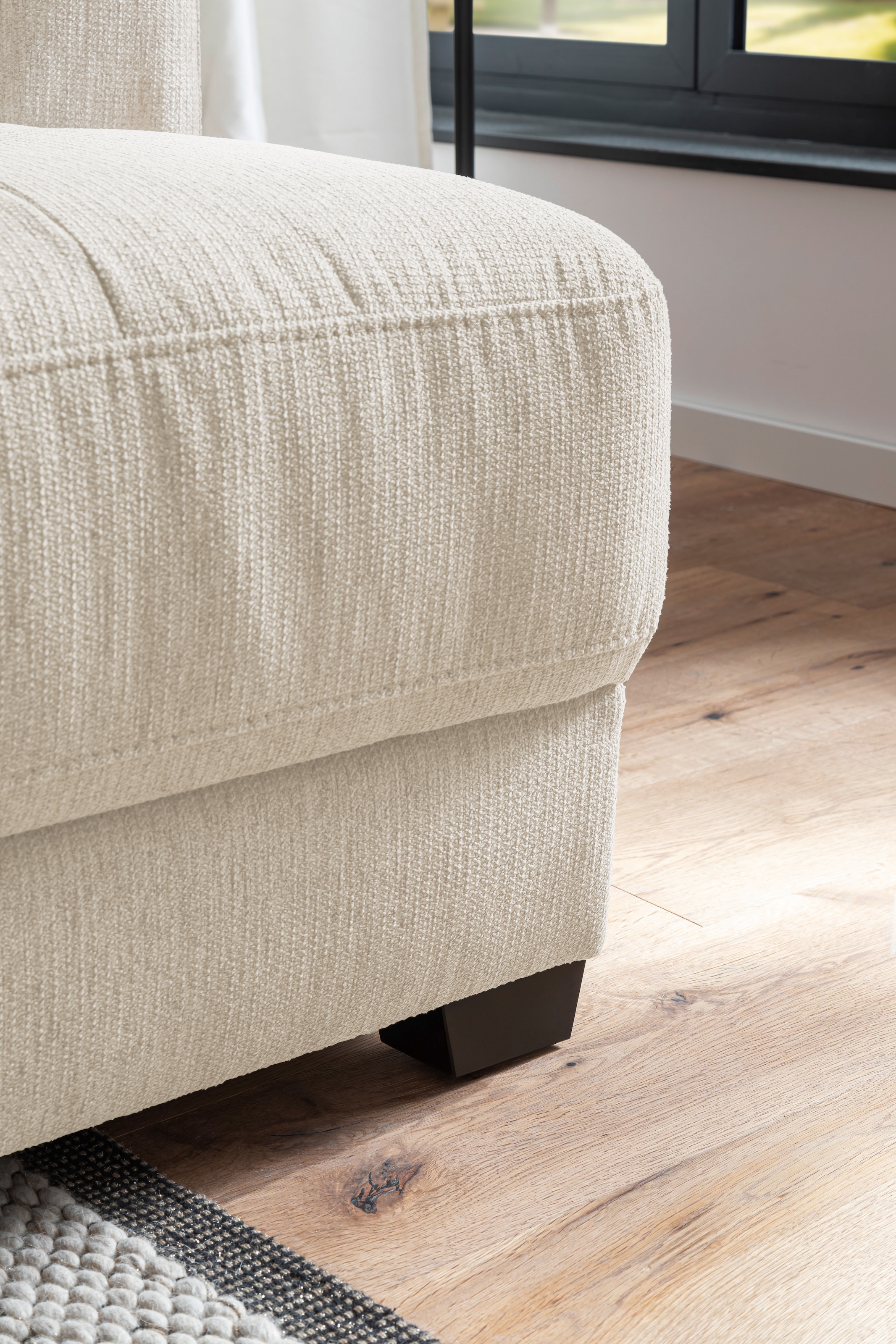 Mr. Couch Ecksofa »Pierre, L-Form mit BoxSpring« Mit Boxpring-Taschenfederkern